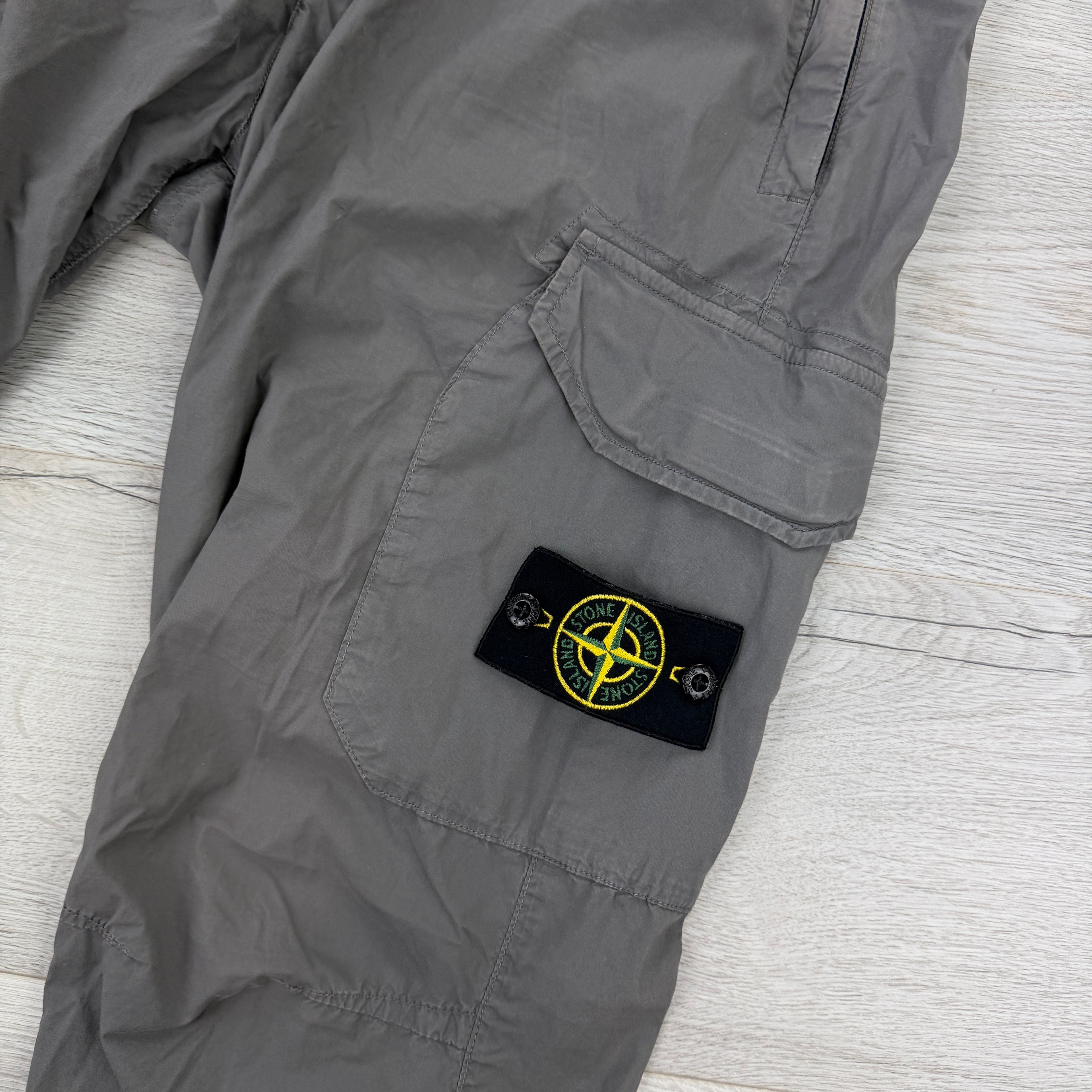 Stone Island Dark Grey Cargo Trousers - Uk 32
