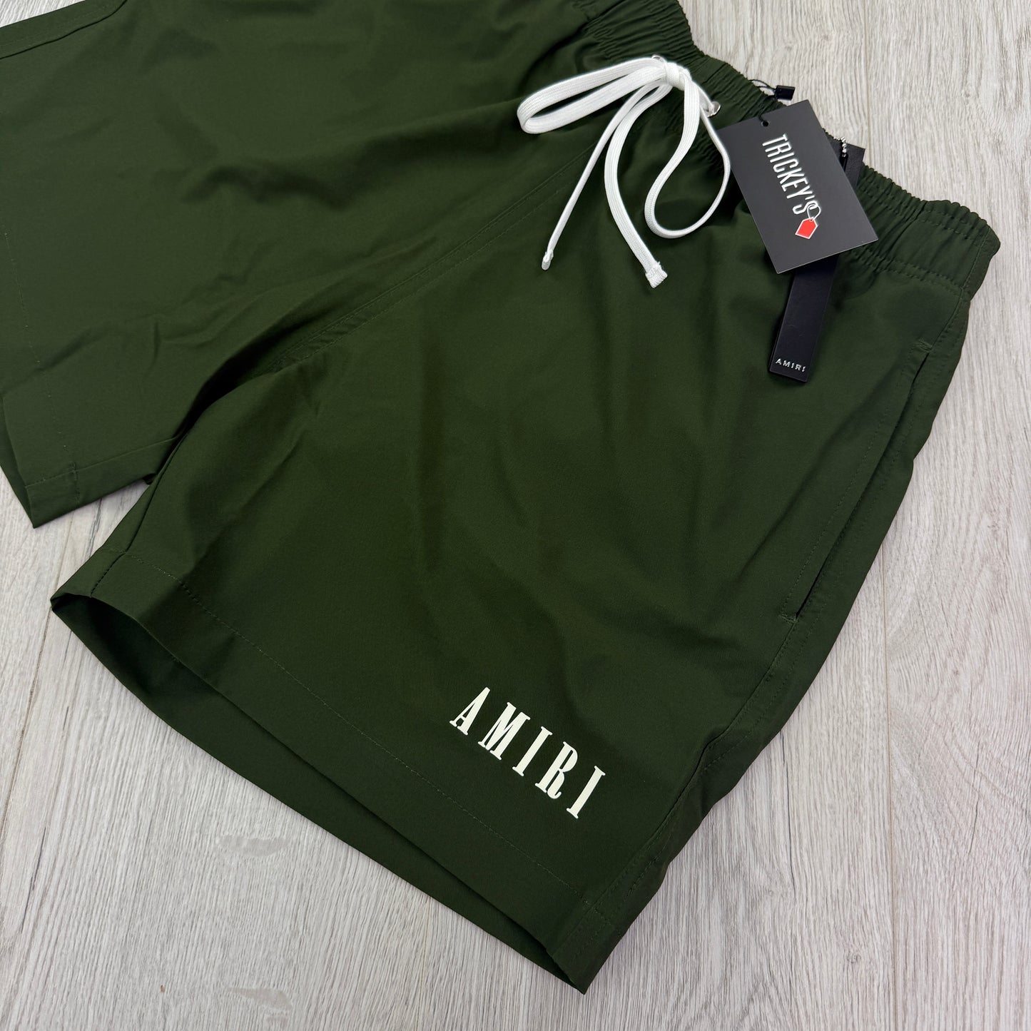 Amiri Men’s Khaki Swim Shorts