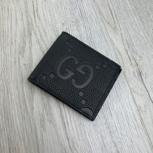 Gucci Men’s Black Jumbo GG Leather Wallet