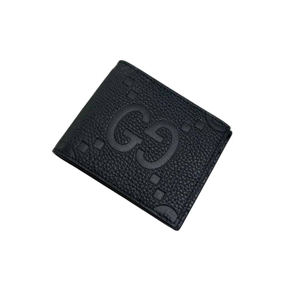 Gucci Men’s Black Jumbo GG Leather Wallet