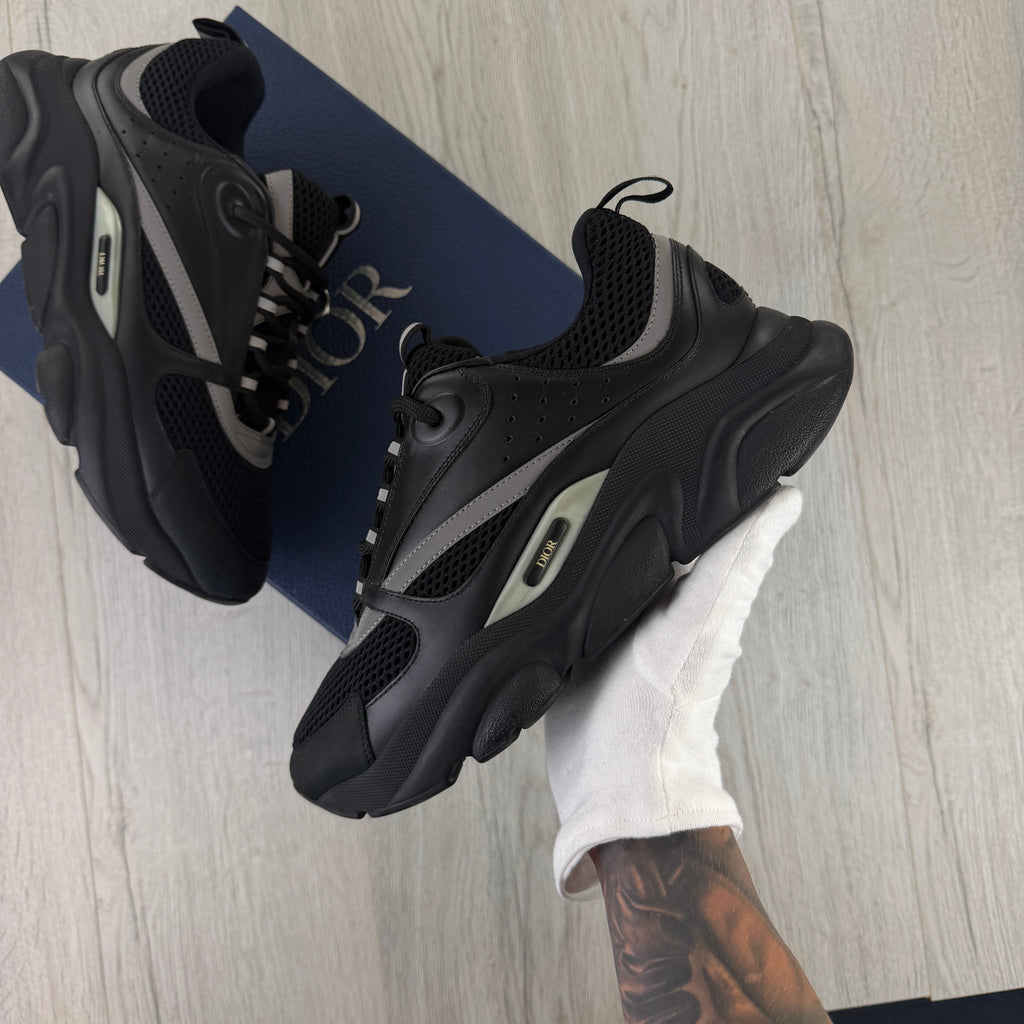 Dior B22 Men’s Triple Black Runners - 44 (Fit Uk 9/9.5)