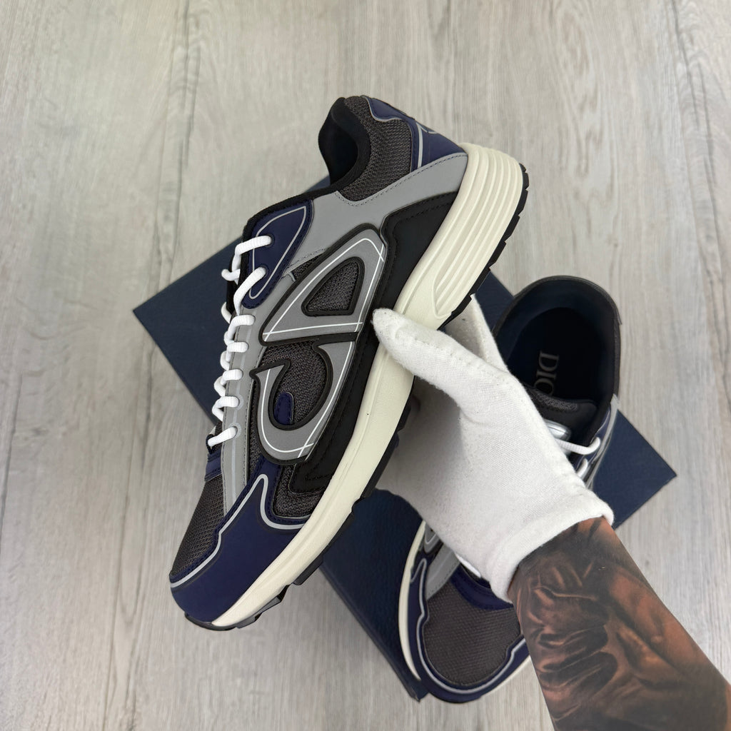 Dior B30 Men’s Navy CD Trainers - 44 (Uk 10)