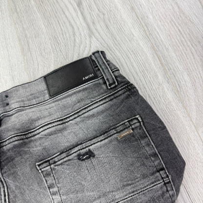 Amiri Men’s Grey Denim Black Jeans - Uk 31