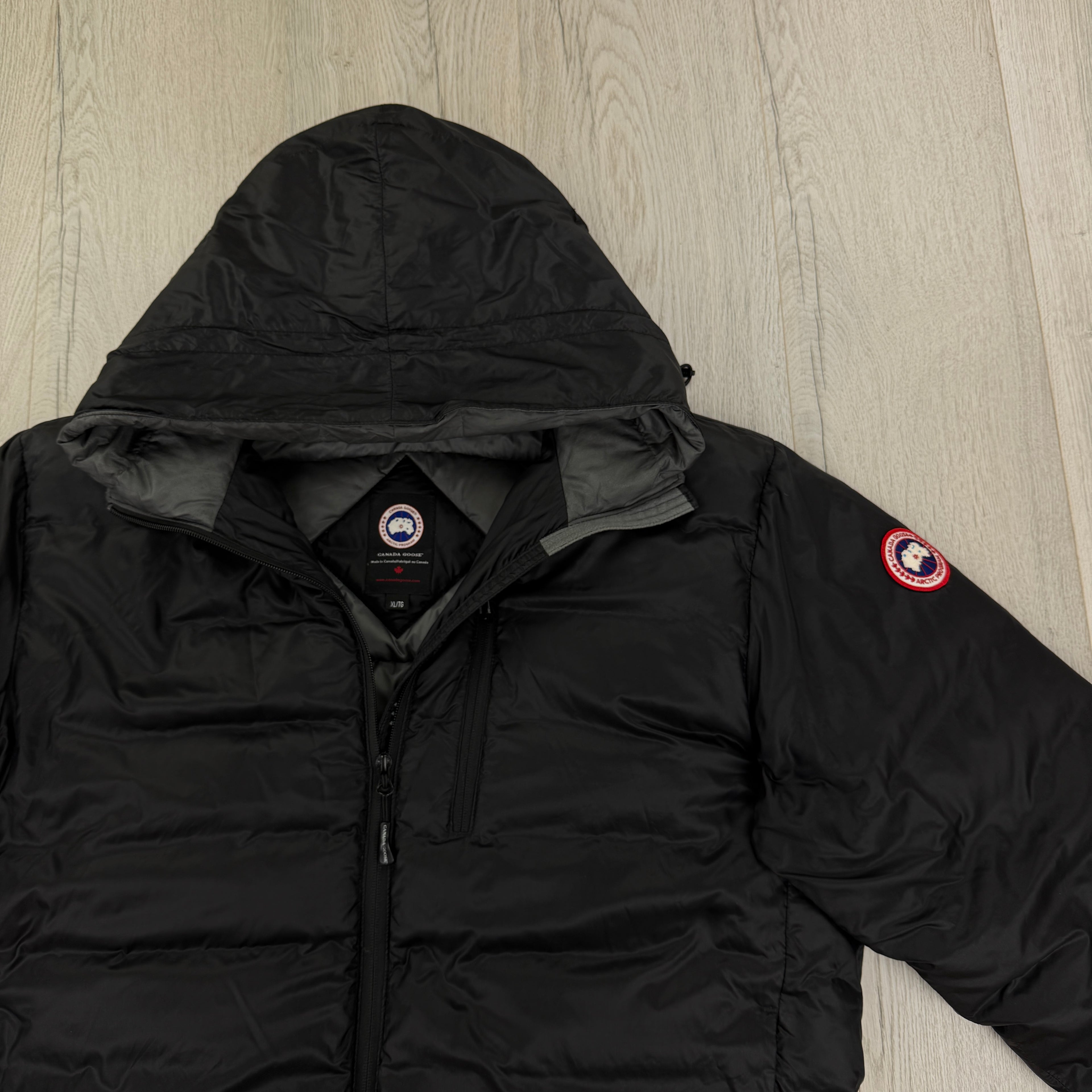 Canada Goose Men’s Black Zip-up Lodge Jacket - XL