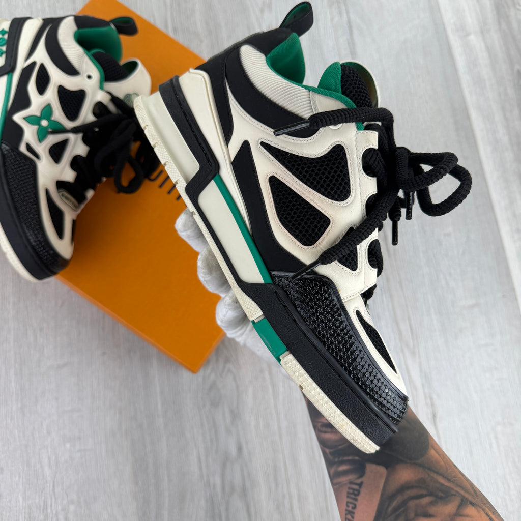 Louis Vuitton Men’s Black & Green Skate Trainers - Uk 7 (Fit Uk 8)
