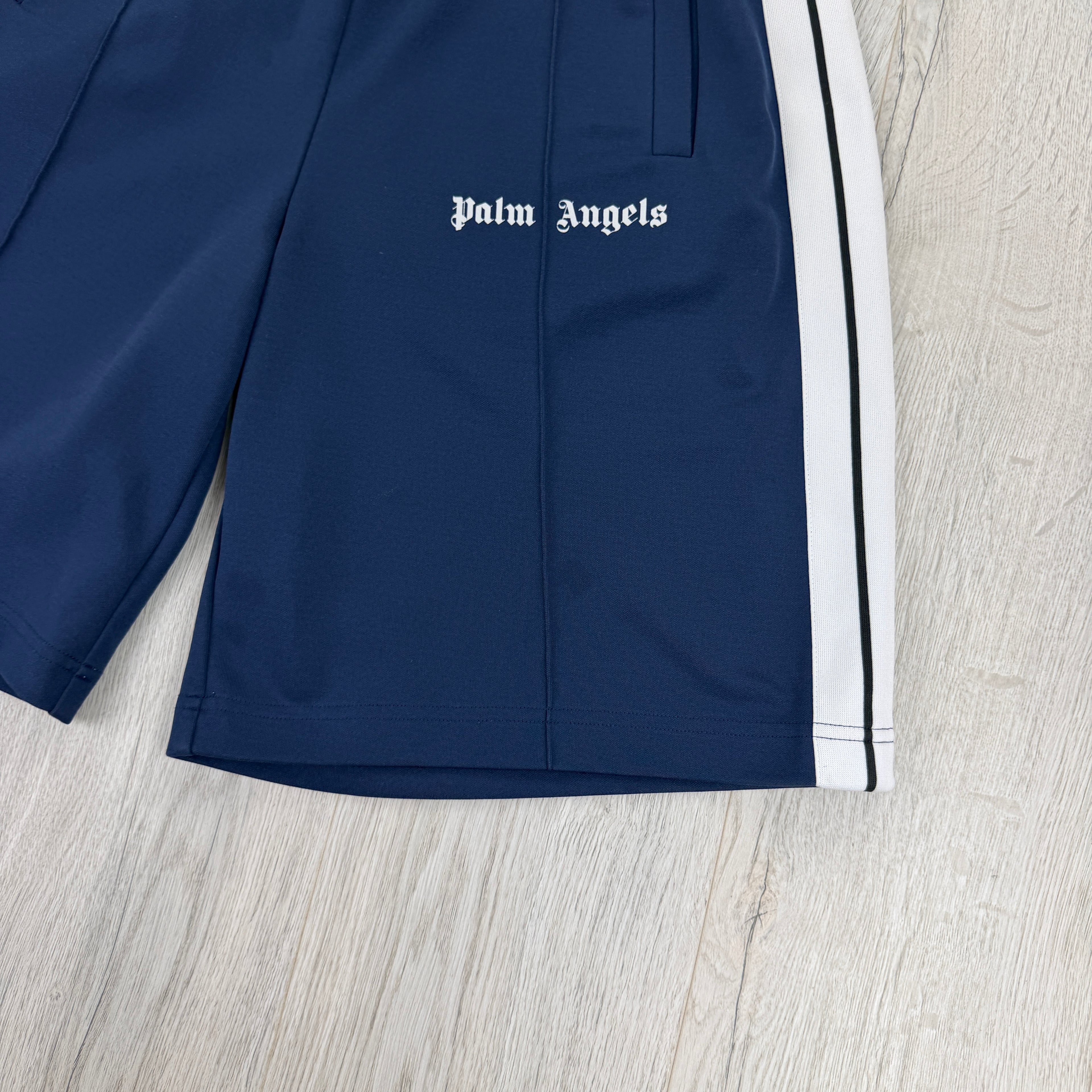 Palm Angels Men’s Navy Track Shorts - Large