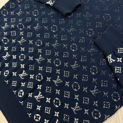 Louis Vuitton Men’s Navy Gradient Crewneck Jumper - Medium