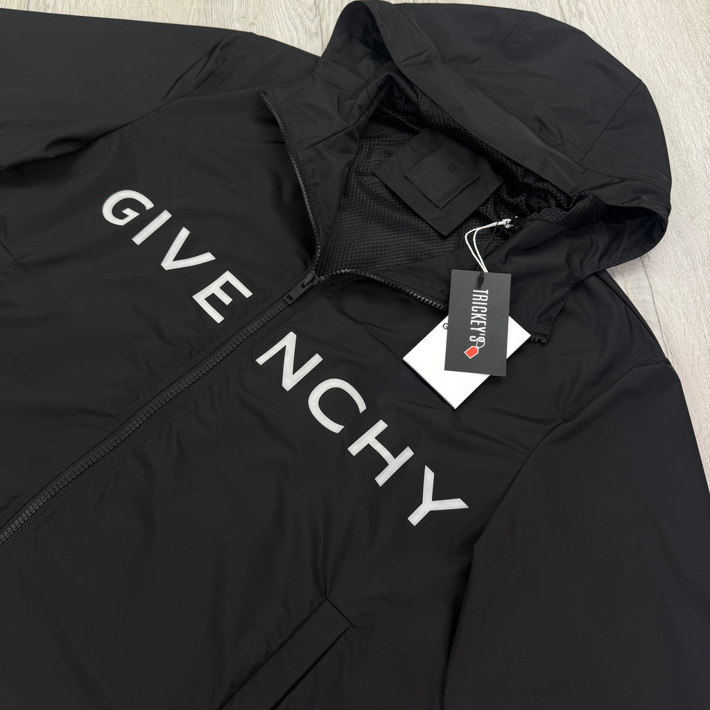 Givenchy Men’s Black Zip-up Windbreaker Jacket - 44