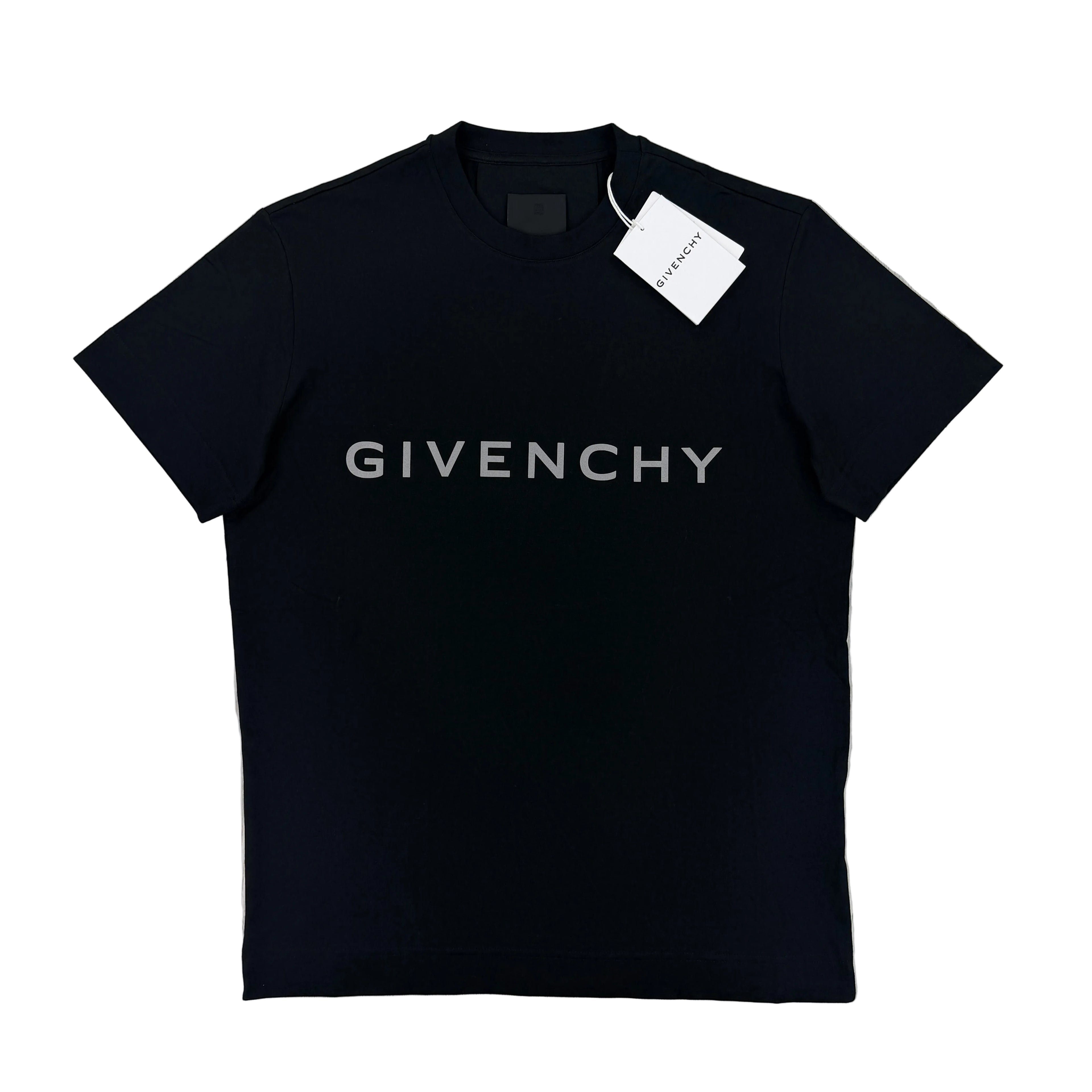 Givenchy Men’s Black T-shirt Front Logo