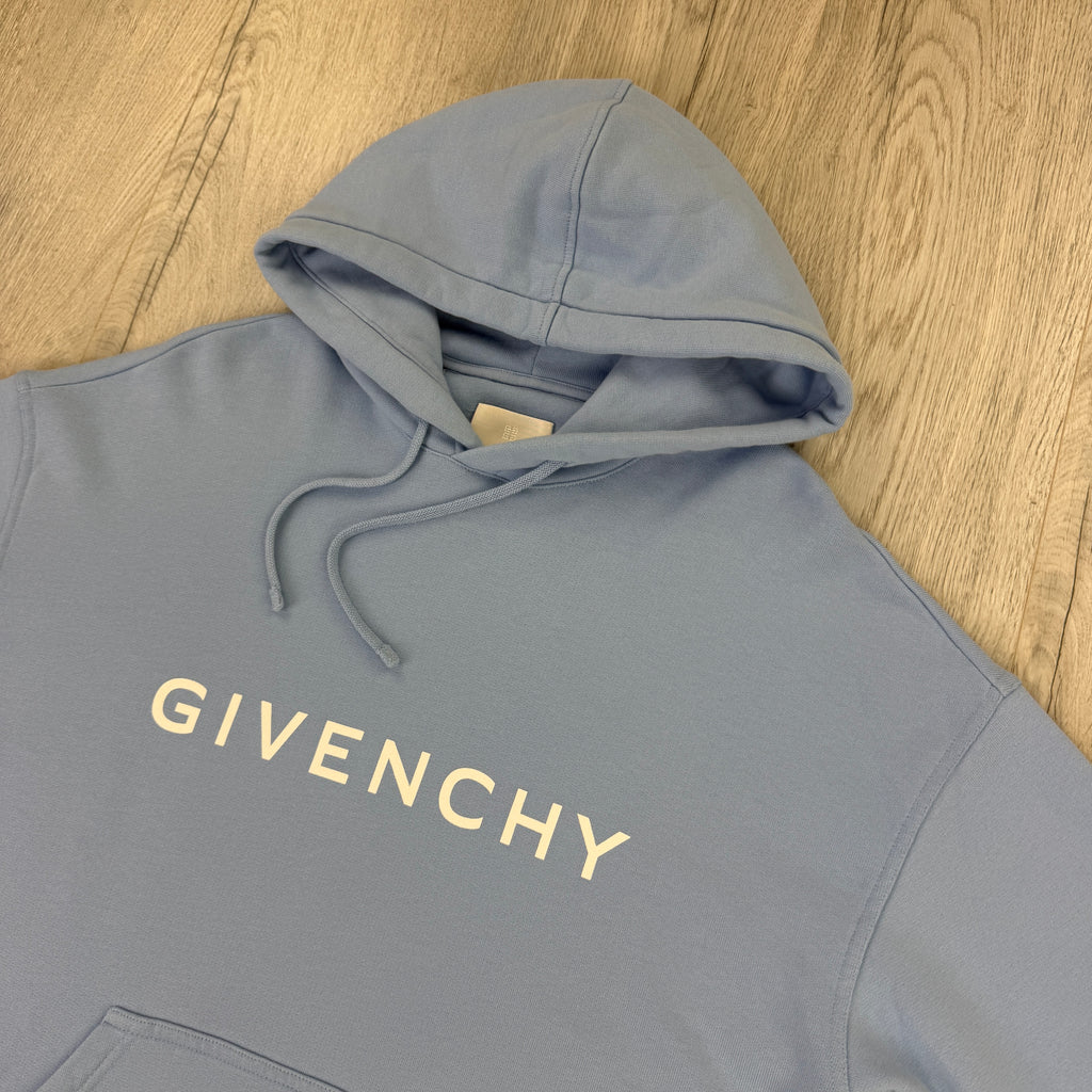 Givenchy Men’s Blue Pullover Hoodie - Small (Fit Medium)