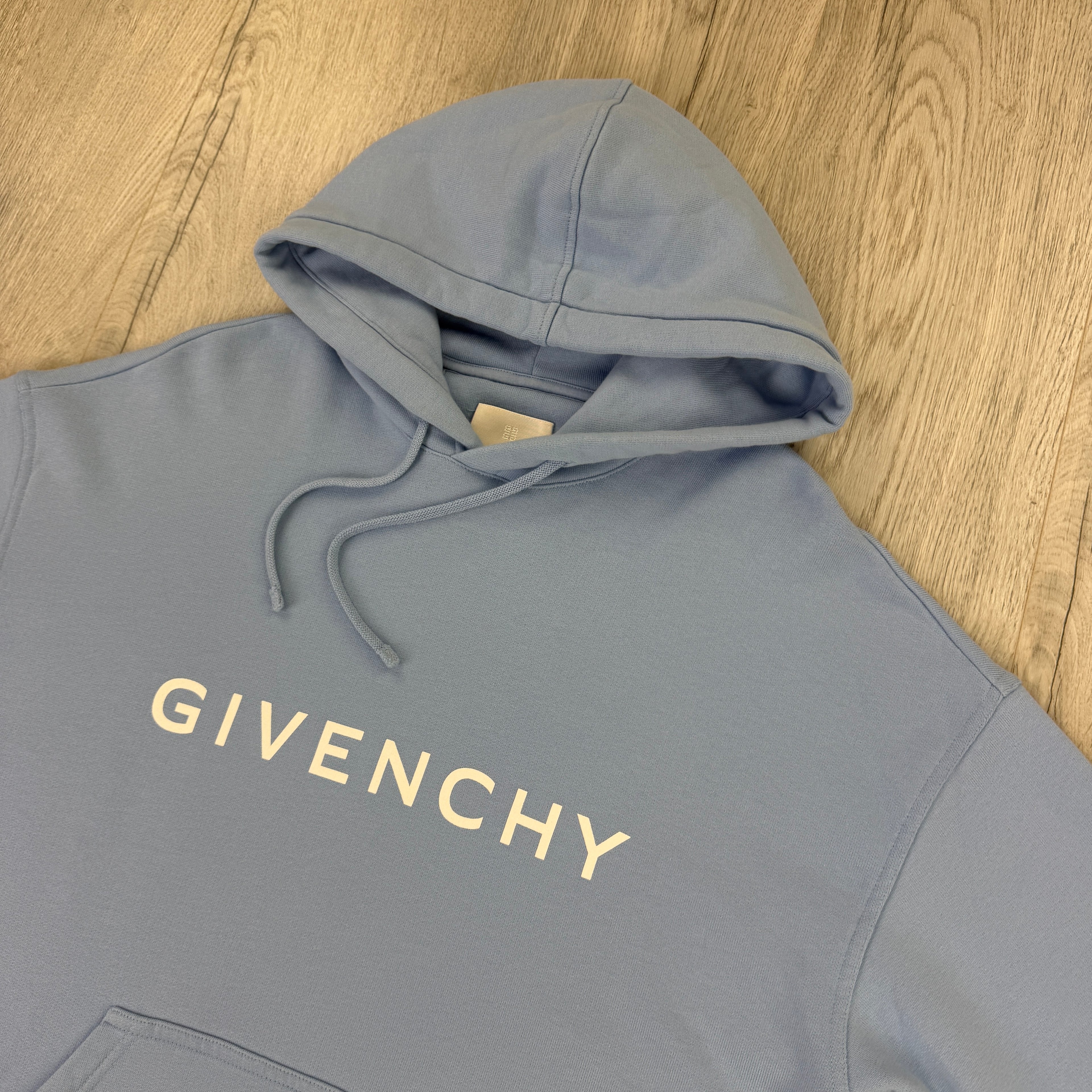Givenchy Men’s Blue Pullover Hoodie - Small (Fit Medium)