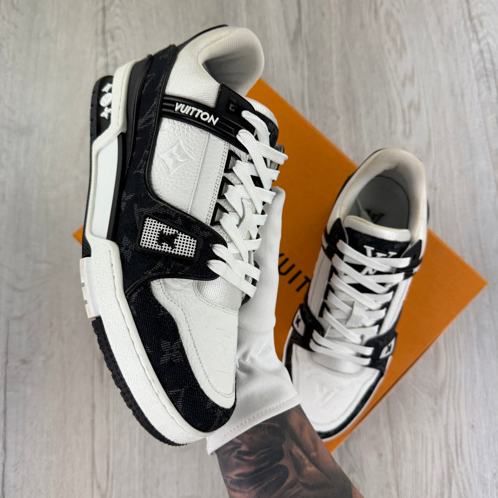 Louis Vuitton Men’s Black & White Low Trainers - Uk 6.5 (Fit 7.5)