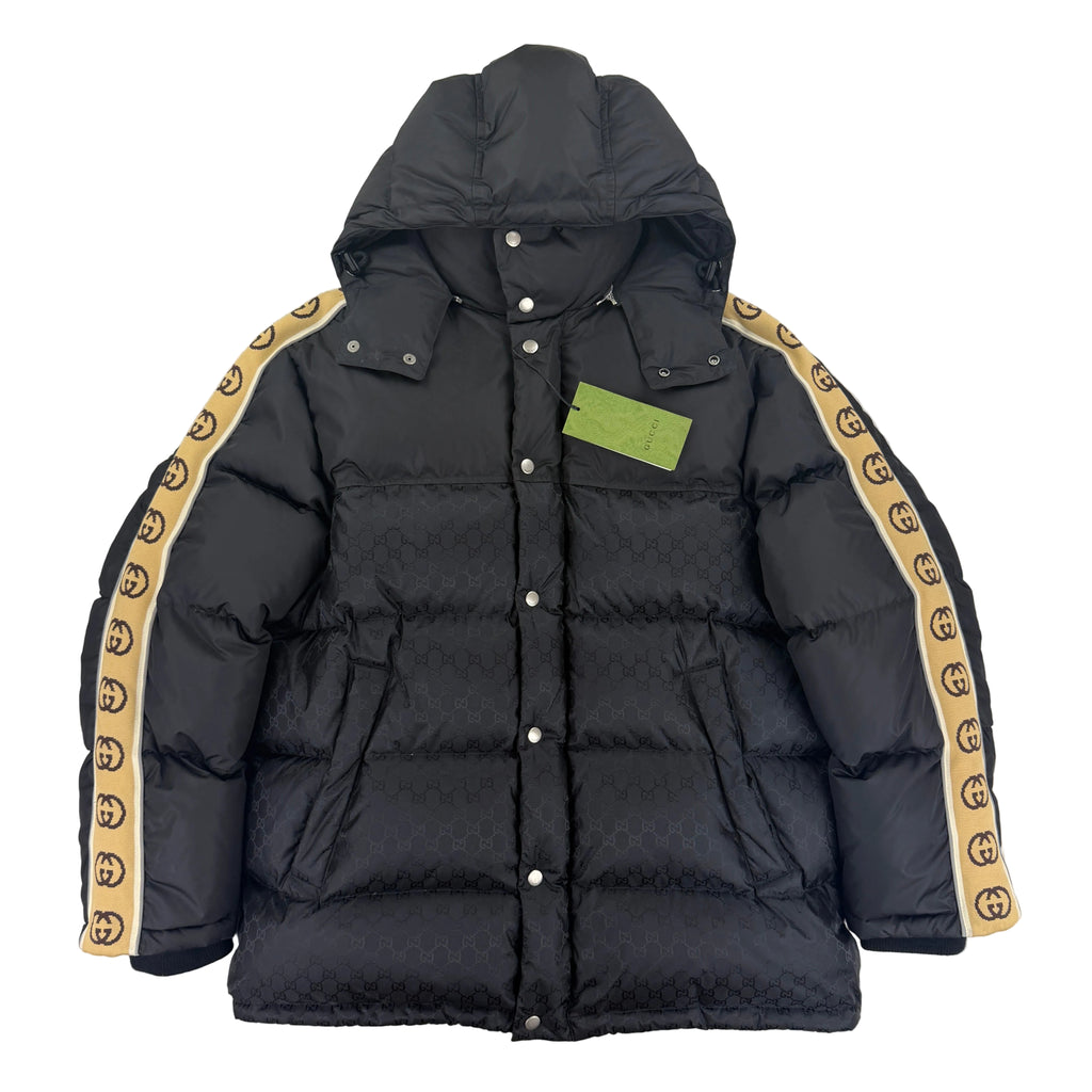 Gucci Men’s GG Jacquard Nylon Padded Down Jacket - Size 48 (M/L)