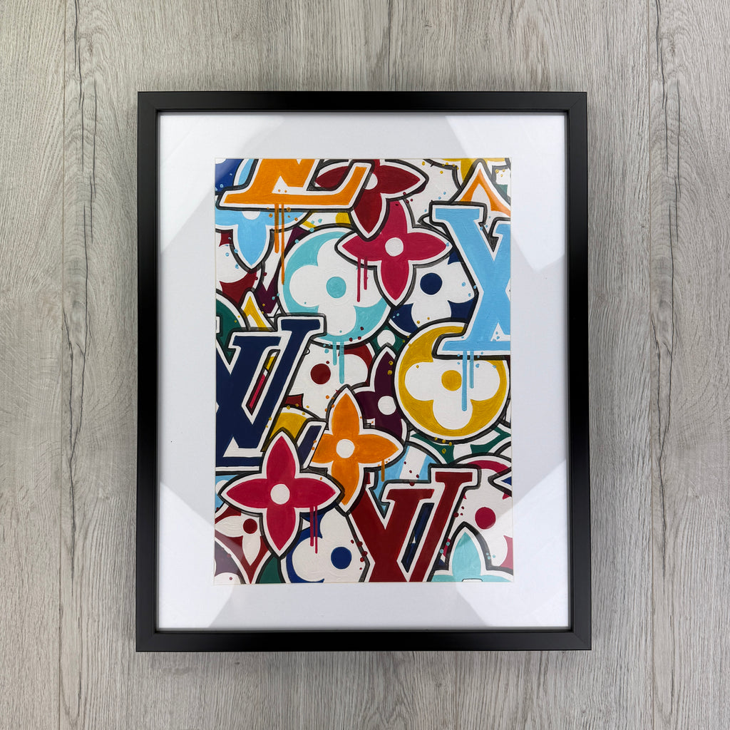 DESIGNER INSPIRED WALL ART - LV PRINT