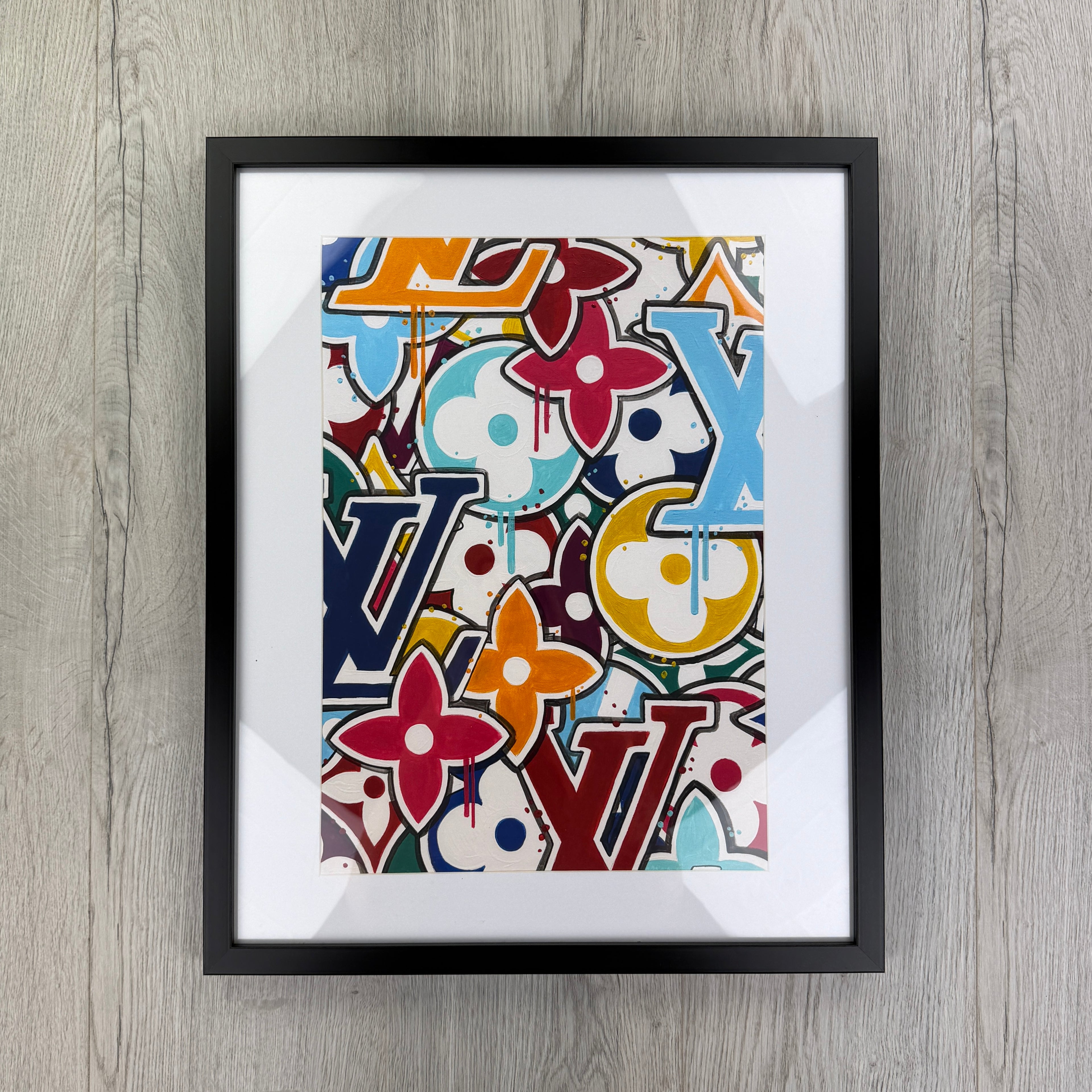DESIGNER INSPIRED WALL ART - LV PRINT