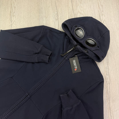 Cp Company Men’s Navy Zip-up Hoodie - Medium