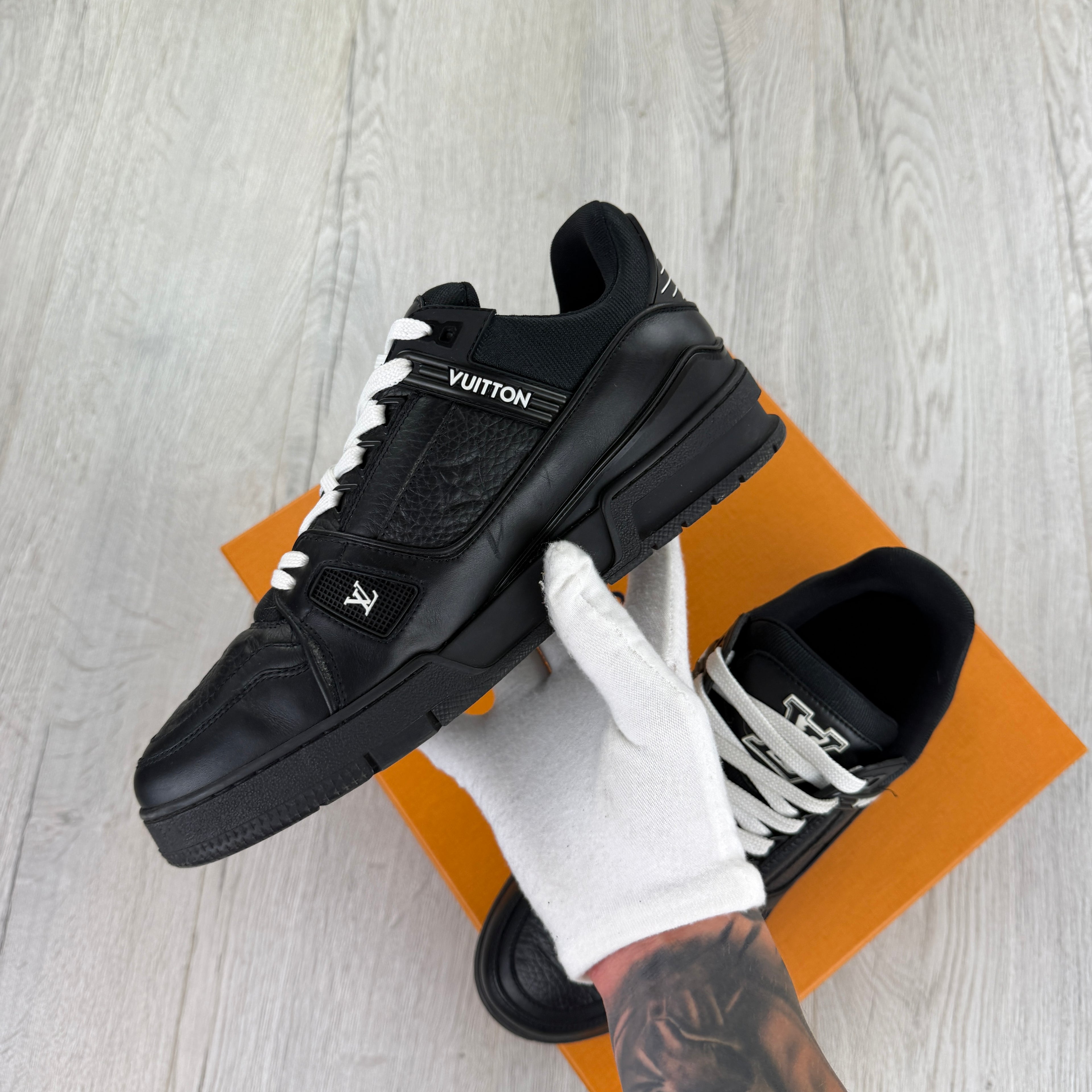 Louis Vuitton Men’s Black & White Trainers - Uk 7.5 (Fit 8/8.5)