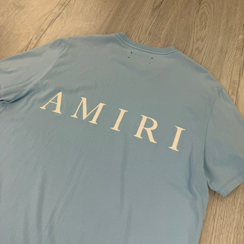 Amiri Men’s Baby Blue T-shirt - Large