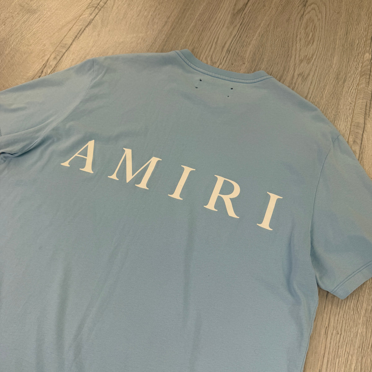 Amiri Men’s Baby Blue T-shirt - Large