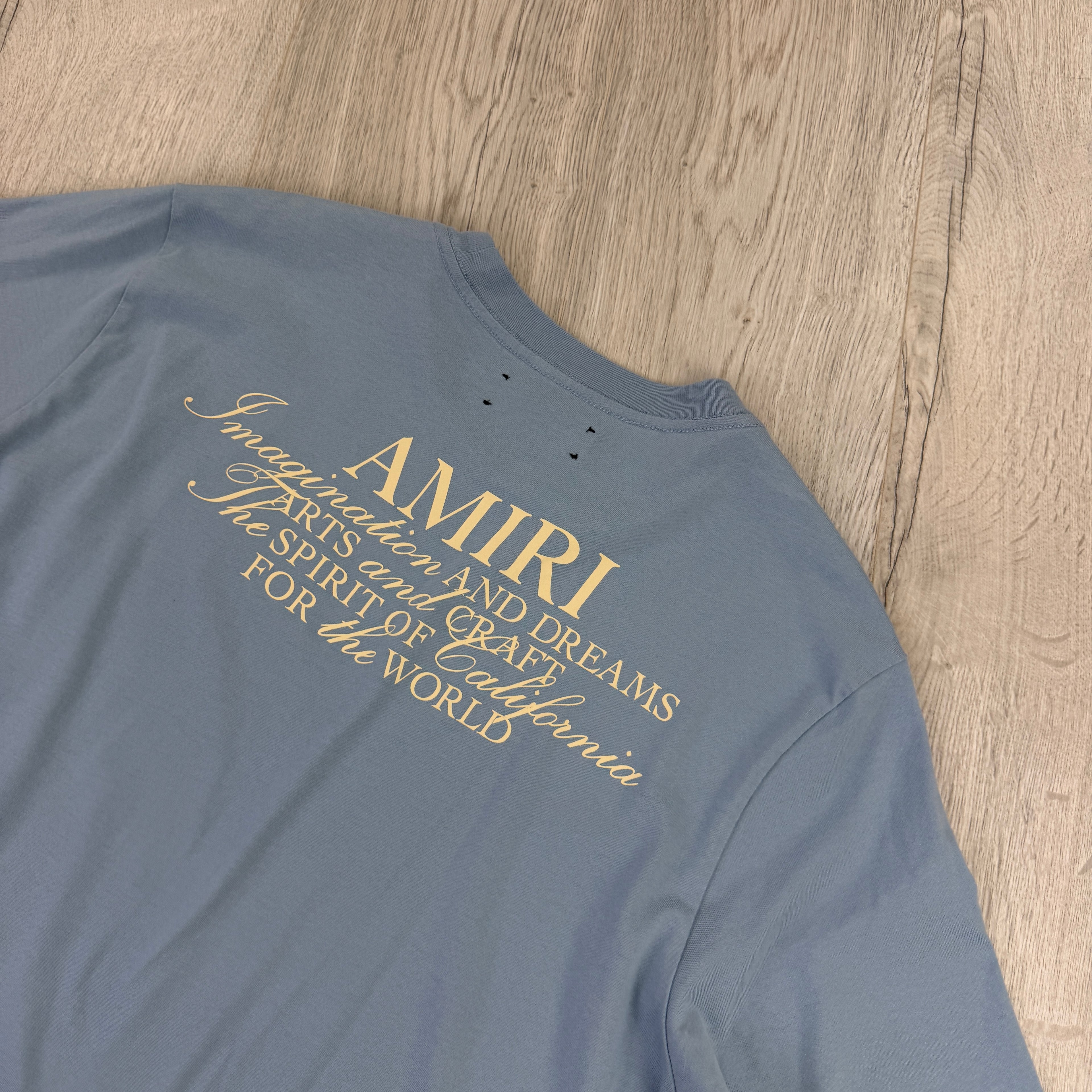 Amiri Men’s Baby Blue T-shirt - Large