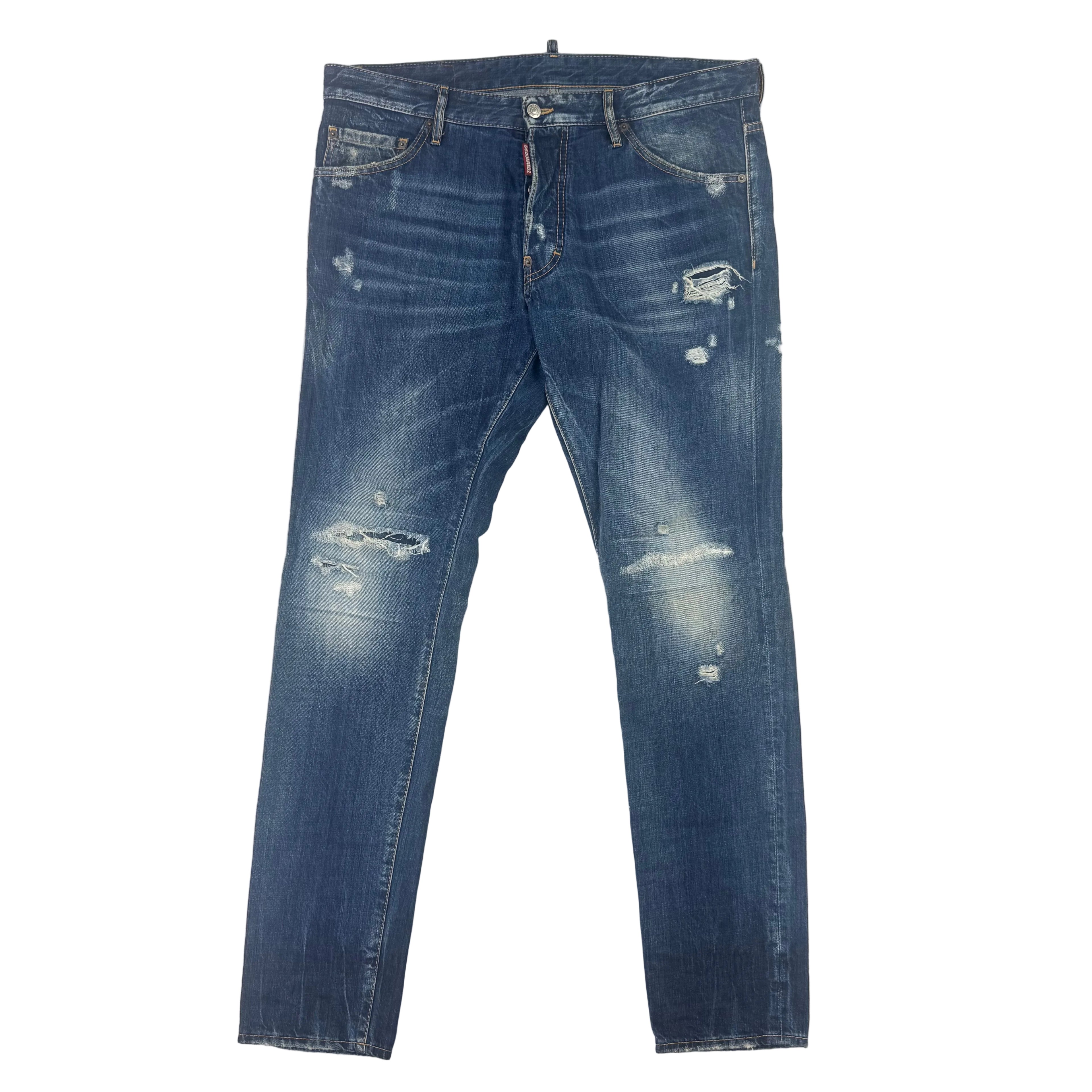 Dsquared2 Men’s Blue Distressed Cool Guy Jeans - 52 (Uk 34)