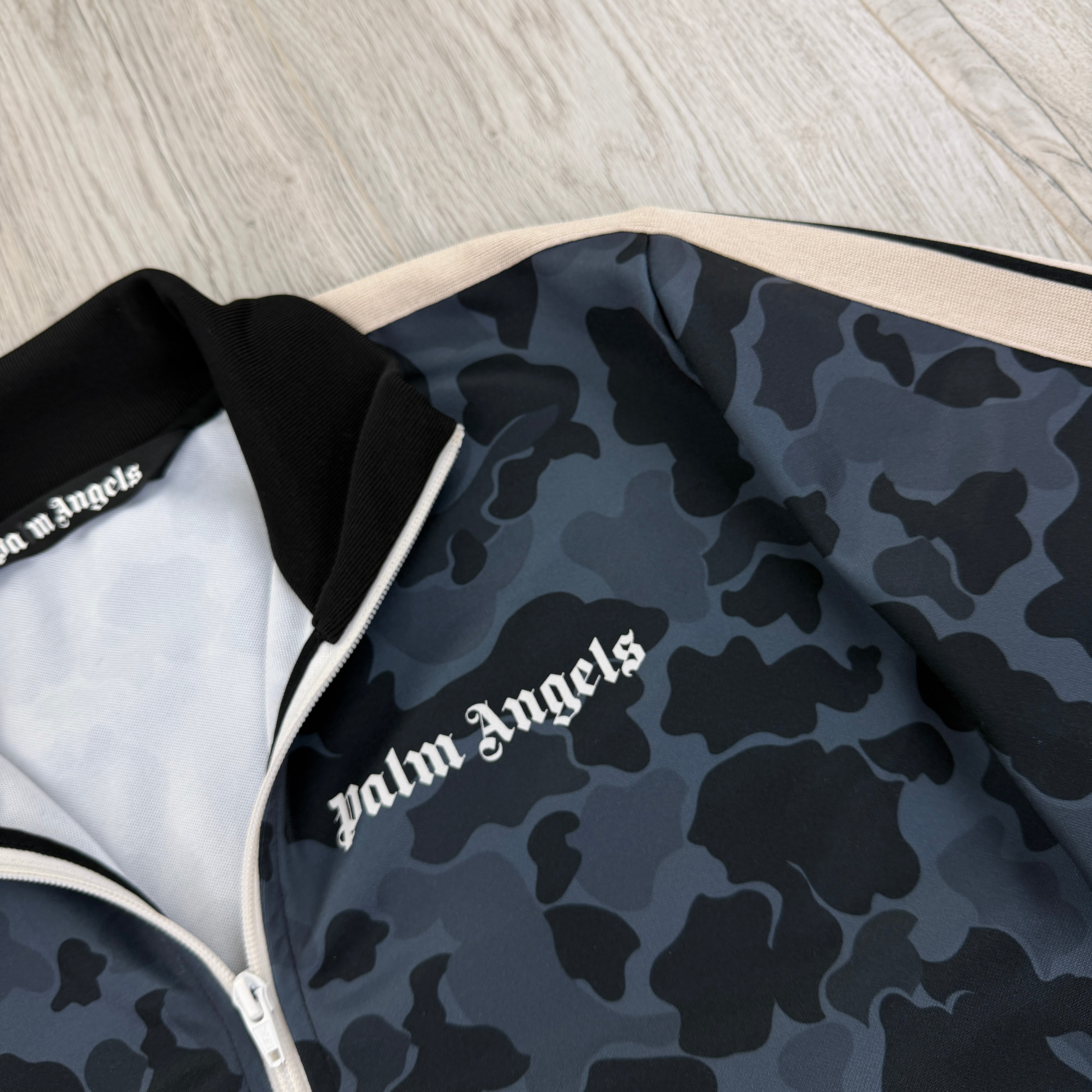 Palm Angels Men’s Camo Zip-up Track Jacket - XL Slim