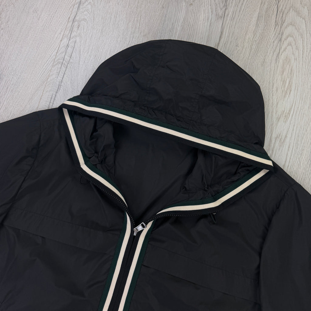 Moncler Men’s Black Windbreaker Jacket - Size 6 (Fit L/XL)