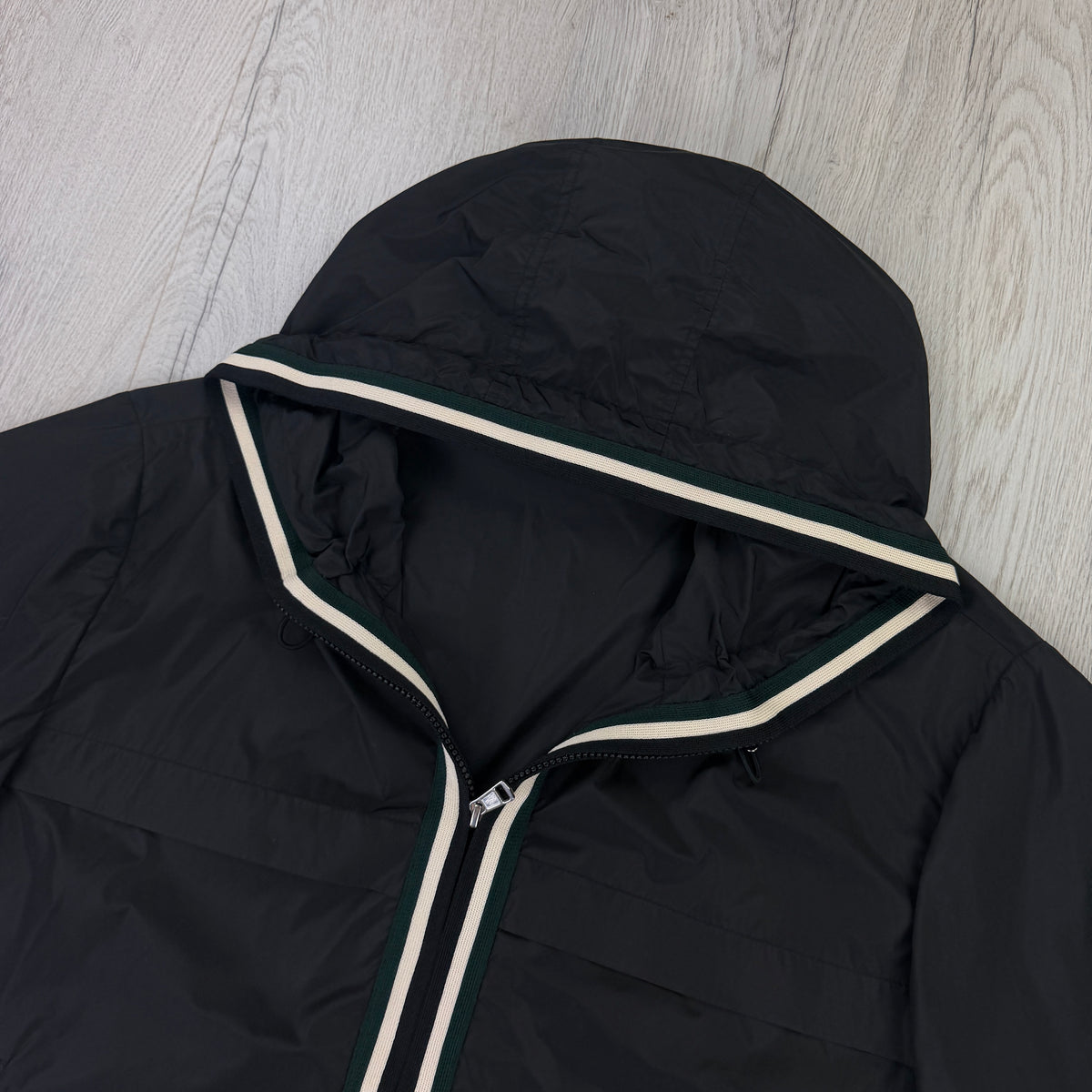 Moncler Men’s Black Windbreaker Jacket - Size 6 (Fit L/XL)
