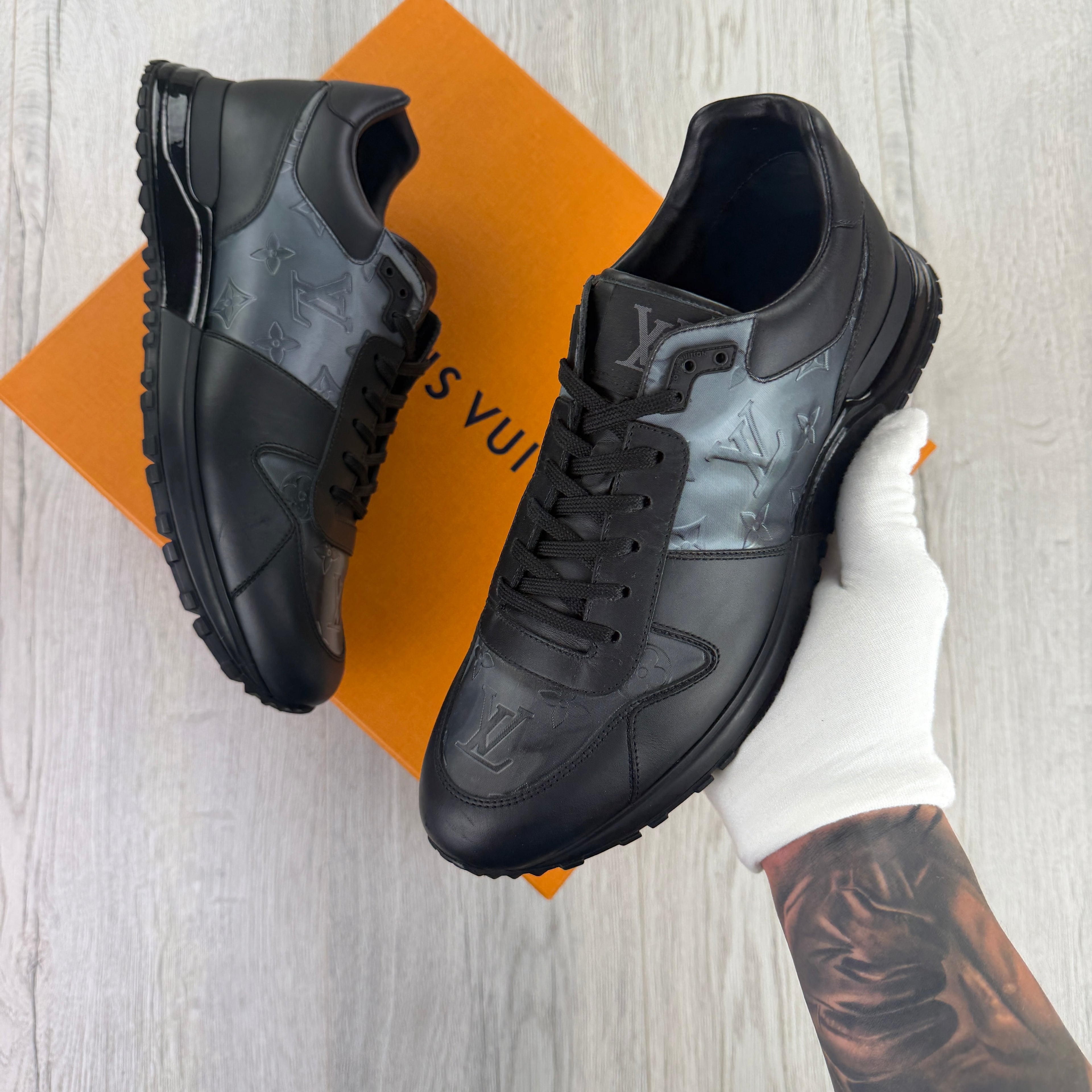 Louis Vuitton Men’s Black Run Away Trainers - Uk 7.5 (Fit 8)