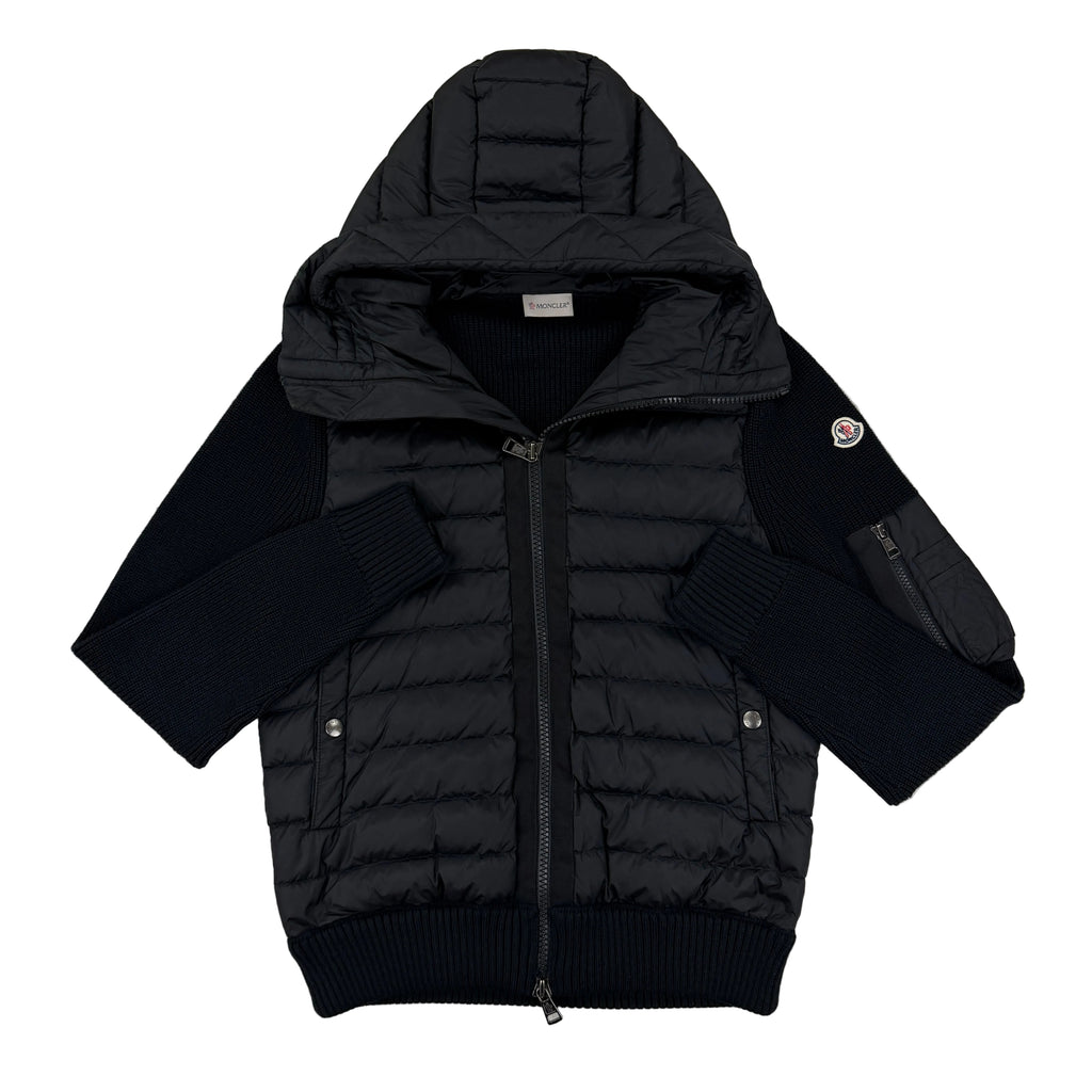 Moncler Men’s Black Maglia Tricot Cardigan - Medium Slim