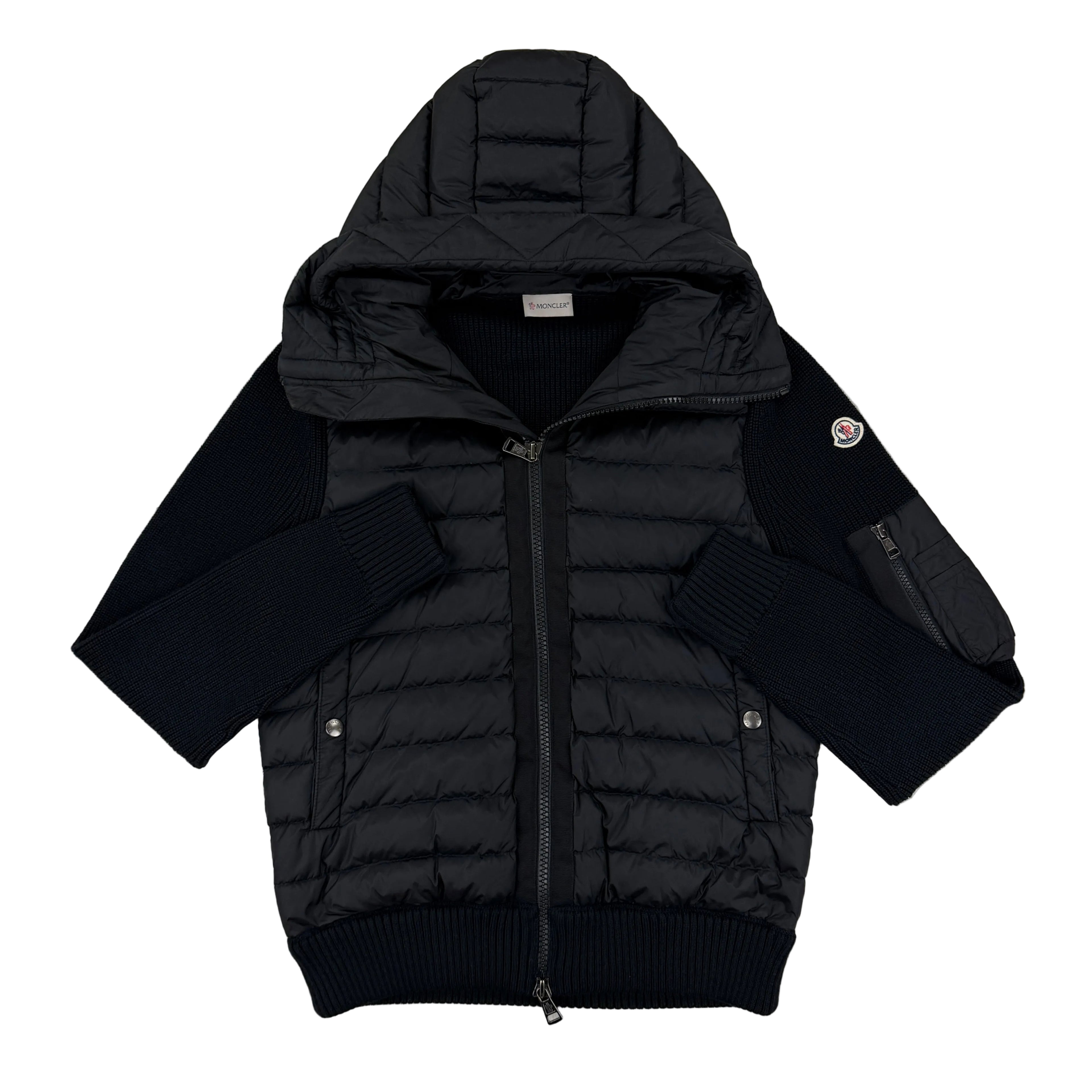 Moncler Men’s Black Maglia Tricot Cardigan - Medium