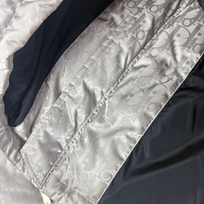 Dior Men’s Silver Oblique Zip-up Down Jacket - 46