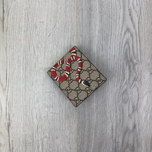Gucci Men’s GG Supreme Kingsnake Wallet