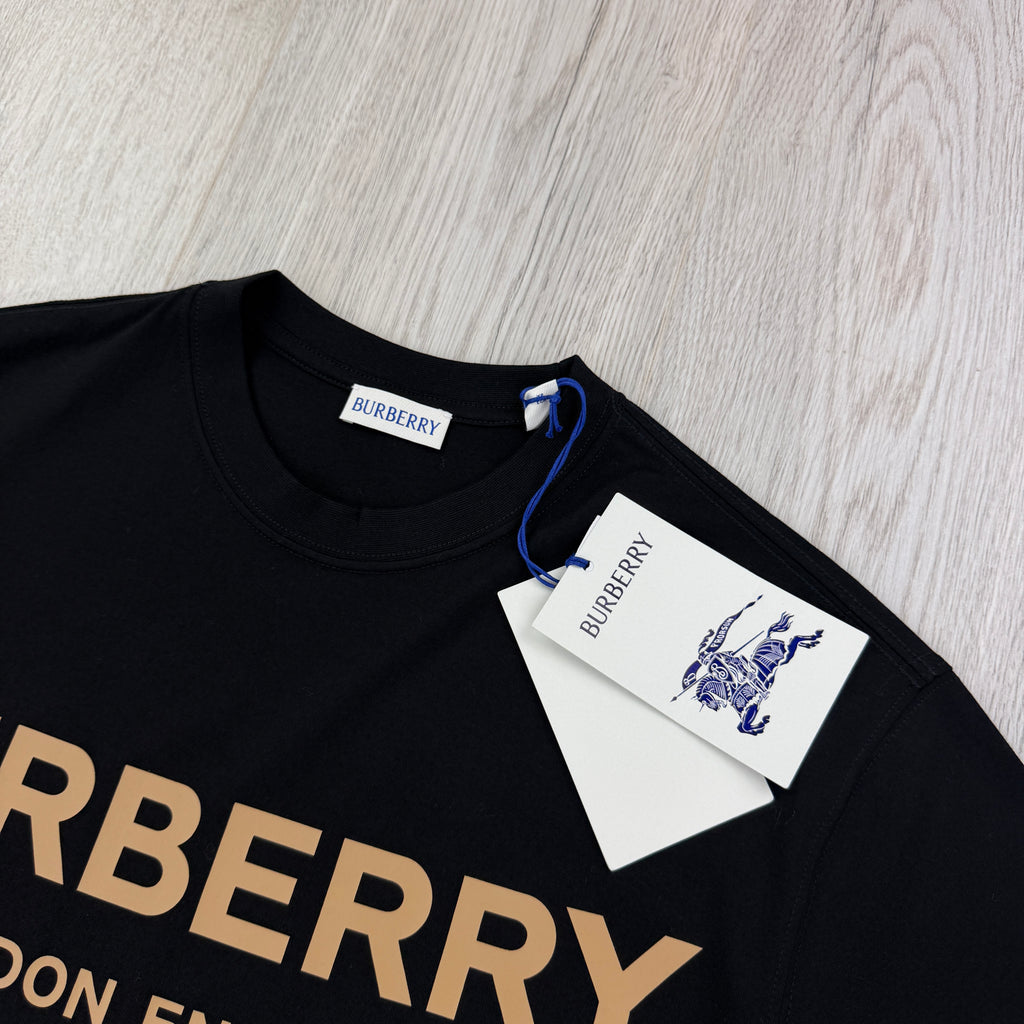 Burberry Men’s Black T-shirt & Shorts Set