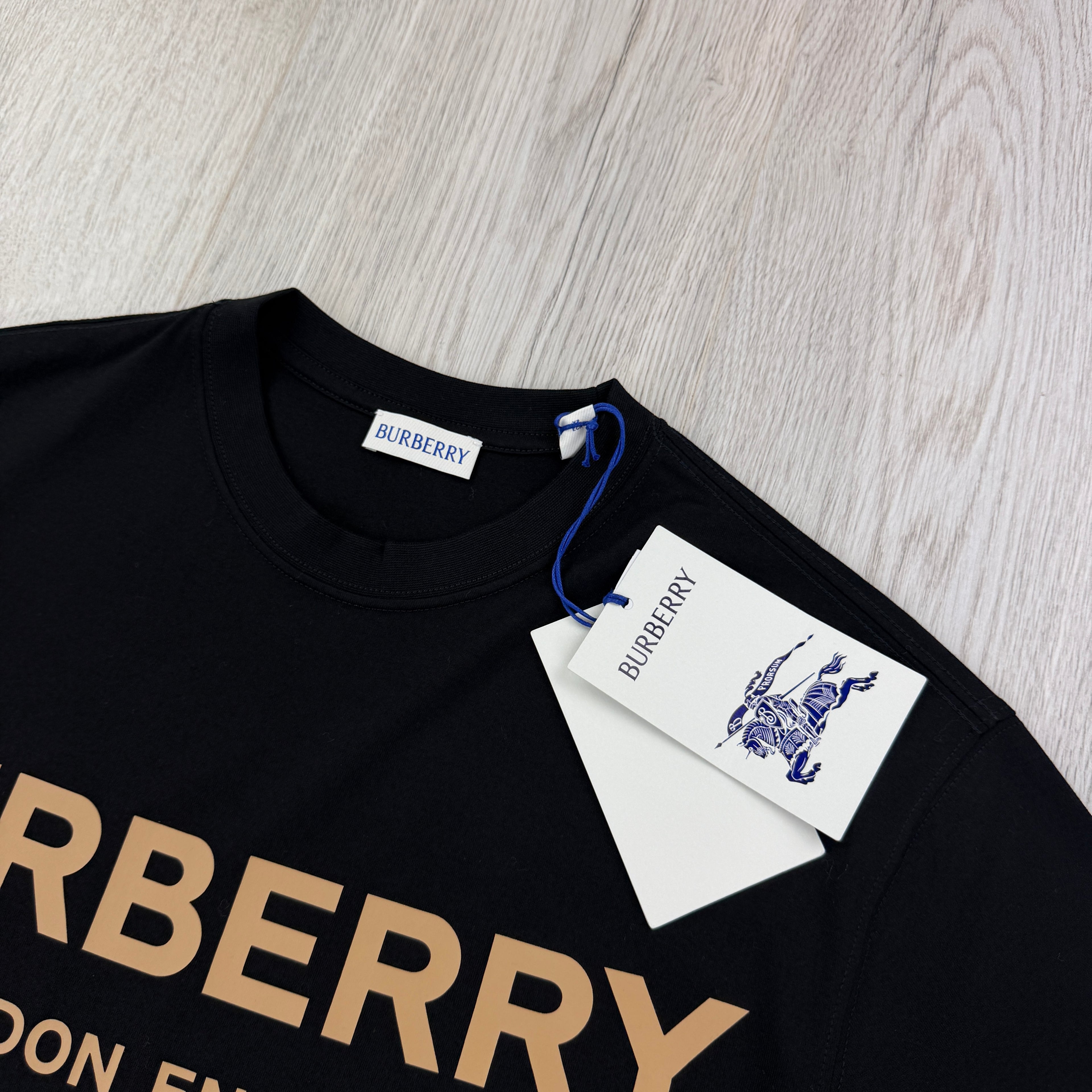 Burberry Men’s Black T-shirt & Shorts Set