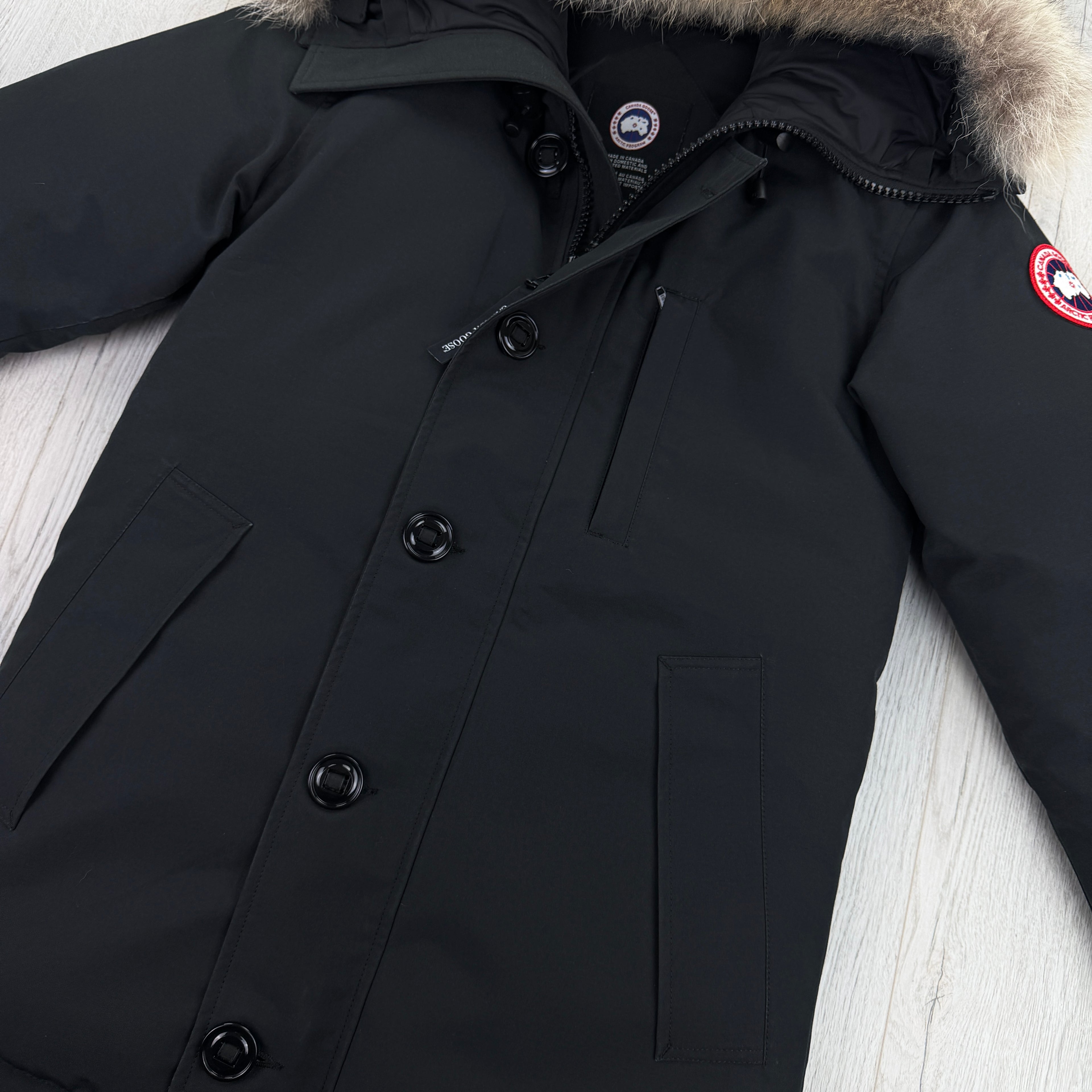 Canada Goose Men’s Black Chateau Parker Jacket - Small Fusion