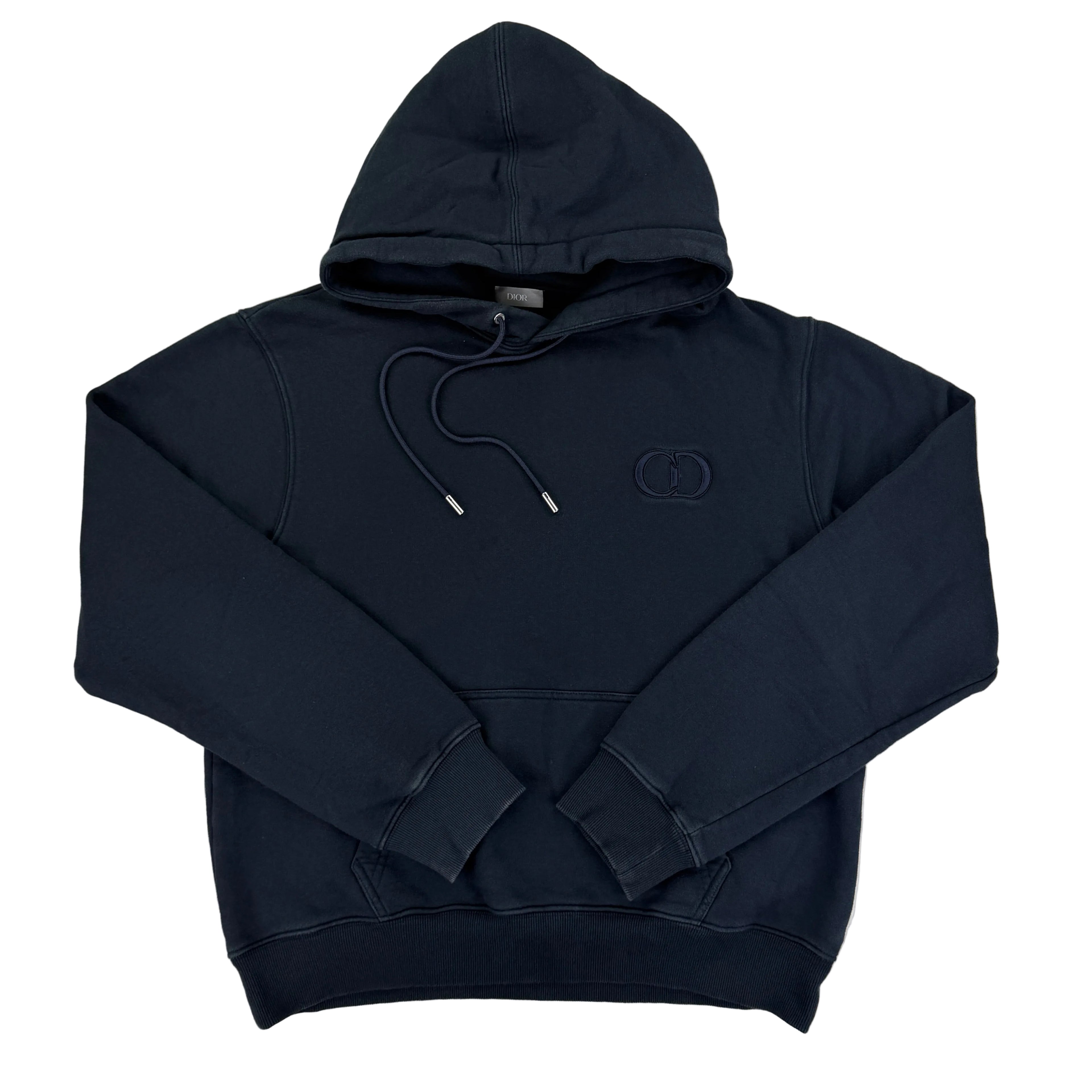 Dior Men’s Navy Pullover Hoodie - XL Slim