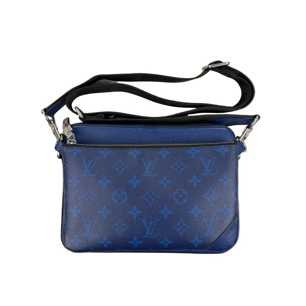 Louis Vuitton Men’s Blue Monogram Trio Messenger Bag