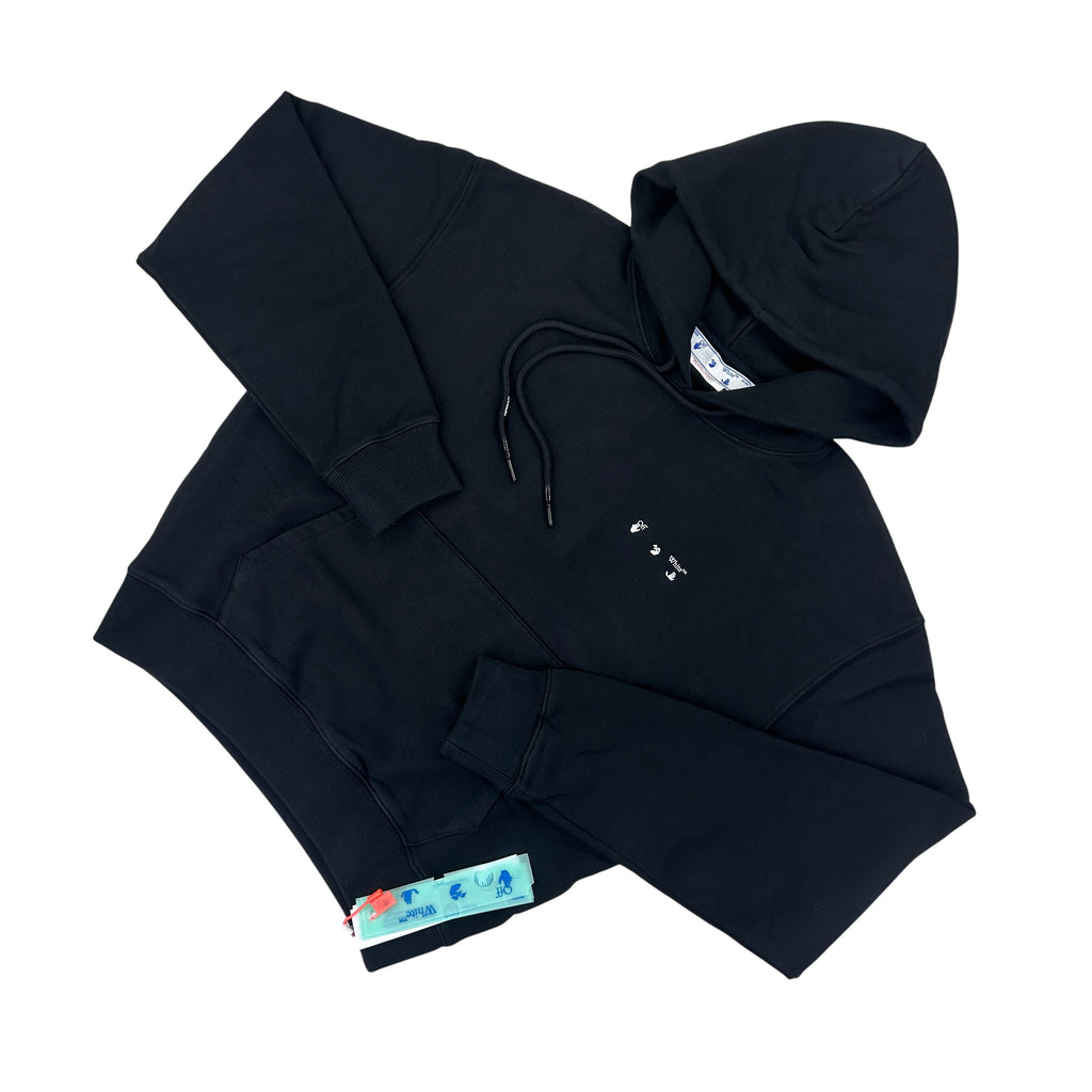 Off White Men’s Black Caravaggio Pullover Hoodie - Small