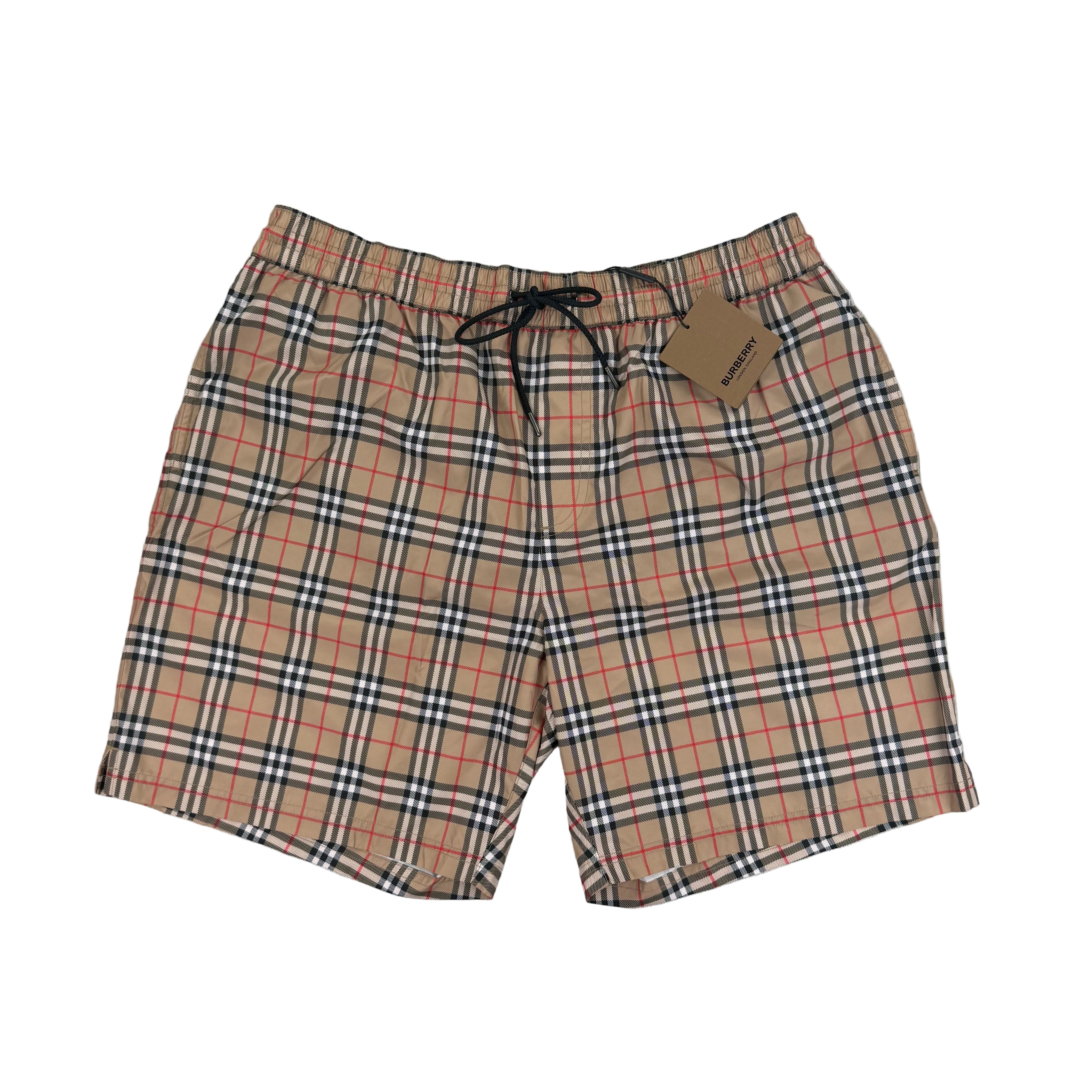 Burberry Men’s Check Drawcord Swim Shorts
