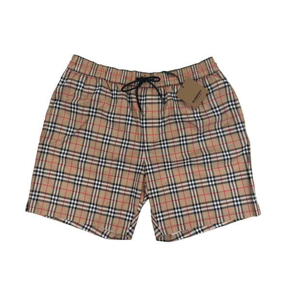 Burberry Men’s Check Drawcord Swim Shorts