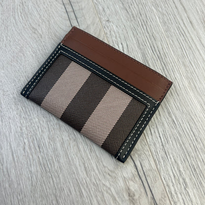 Burberry Check and Two-tone Leather Card Case