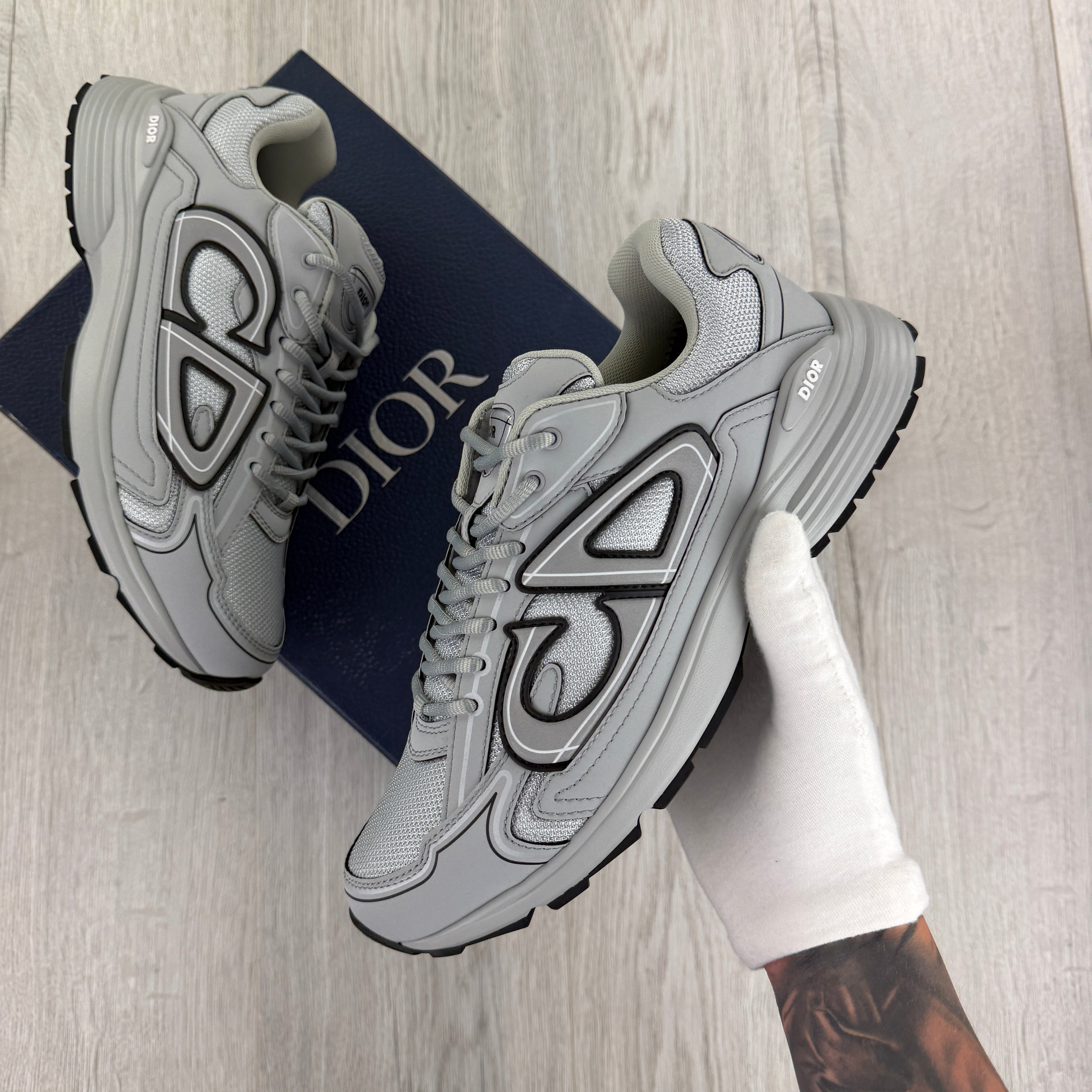 Dior B30 Men’s All Grey Trainers - 43 (Fit Uk 9)