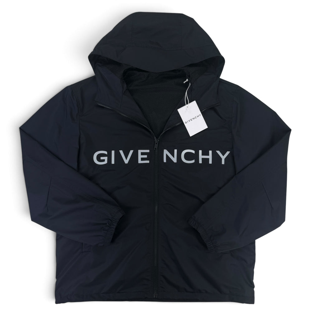 Givenchy Men’s Black Zip-up Windbreaker Jacket - 44 (S/M)