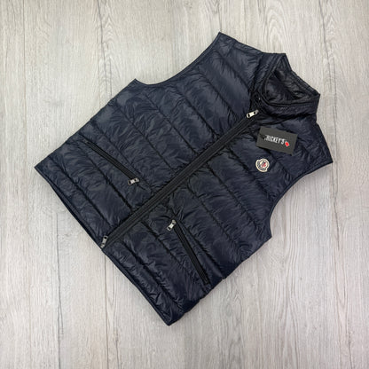 Moncler Men’s Navy GUI Gilet - Size 3