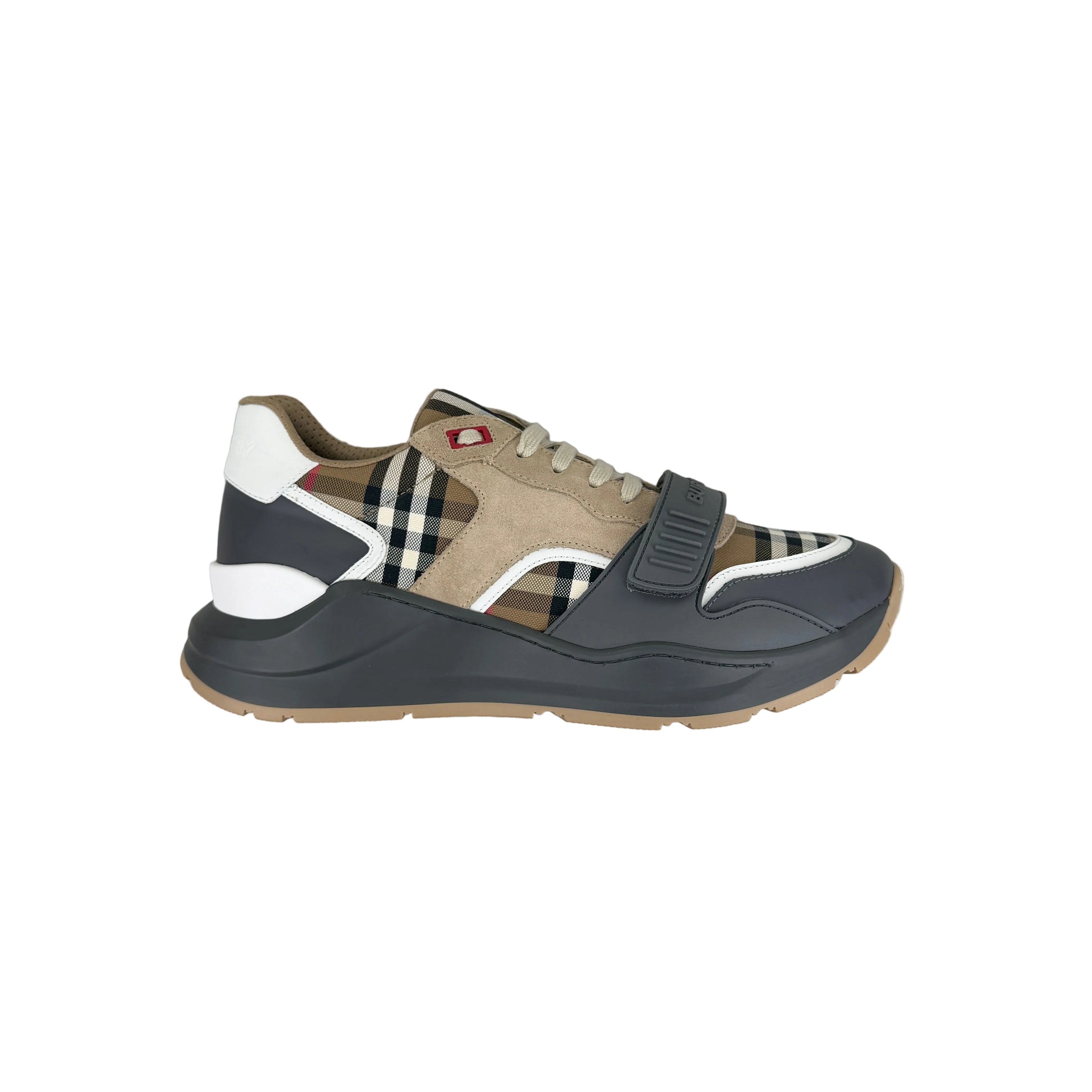 Burberry Men’s Vintage Check, Suede Leather Trainers