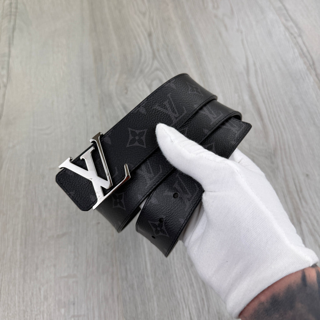 Louis Vuitton Men’s Monogram Original Belt With Silver Buckle - 100 (UK 30-36)