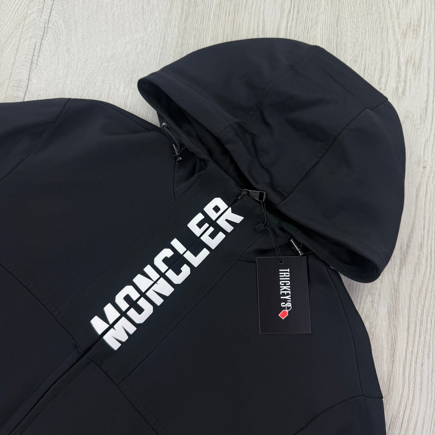 Moncler Men’s Black Zip-up Maglia Cardigan - Large Slim