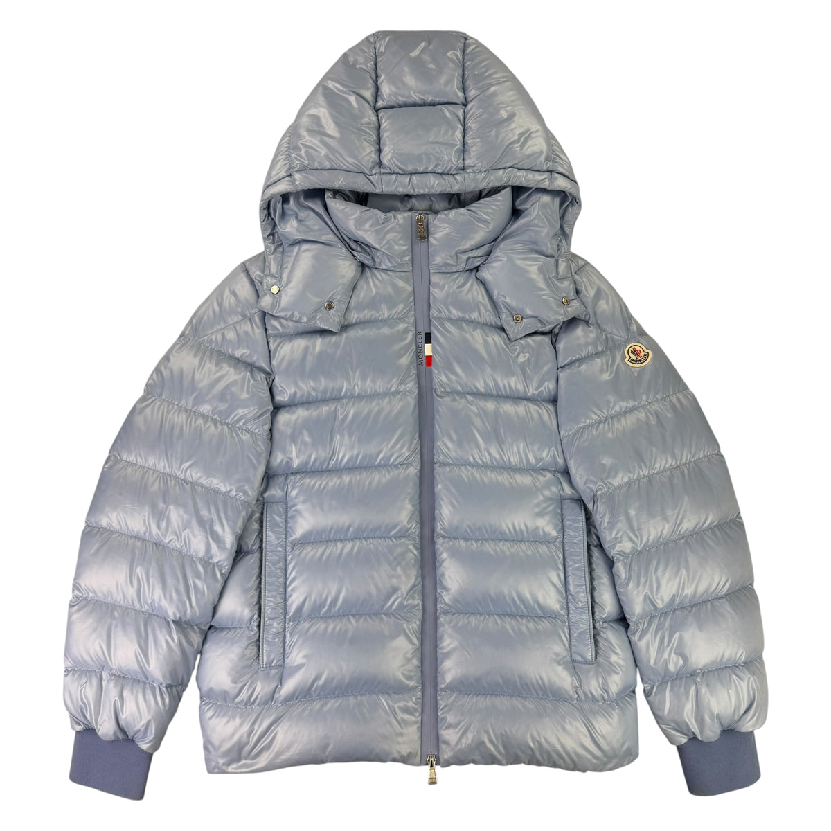 Moncler Men’s Cuvellier Baby Blue Zip-up Down Jacket - Size 4