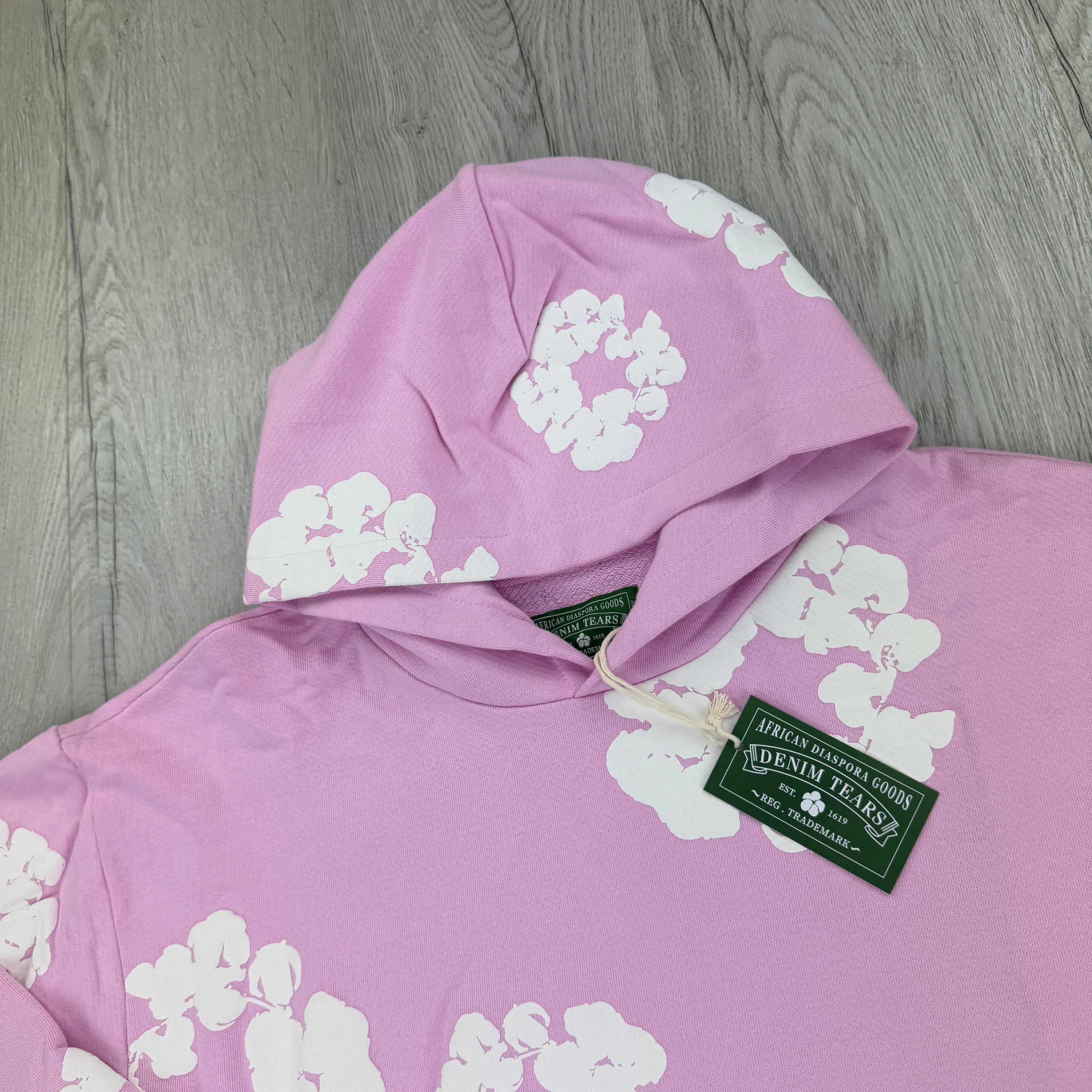 Denim Tears Men’s Pink Hoodie & Shorts Set